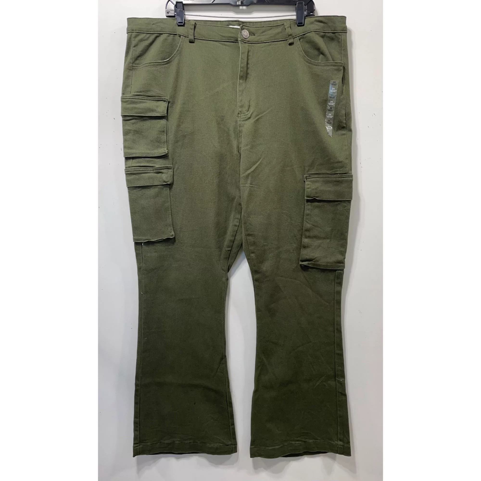 Other Joggers Other Rue + - Women's Mid-Rise Baggy Cargo Jogger - Medium Stretch Green