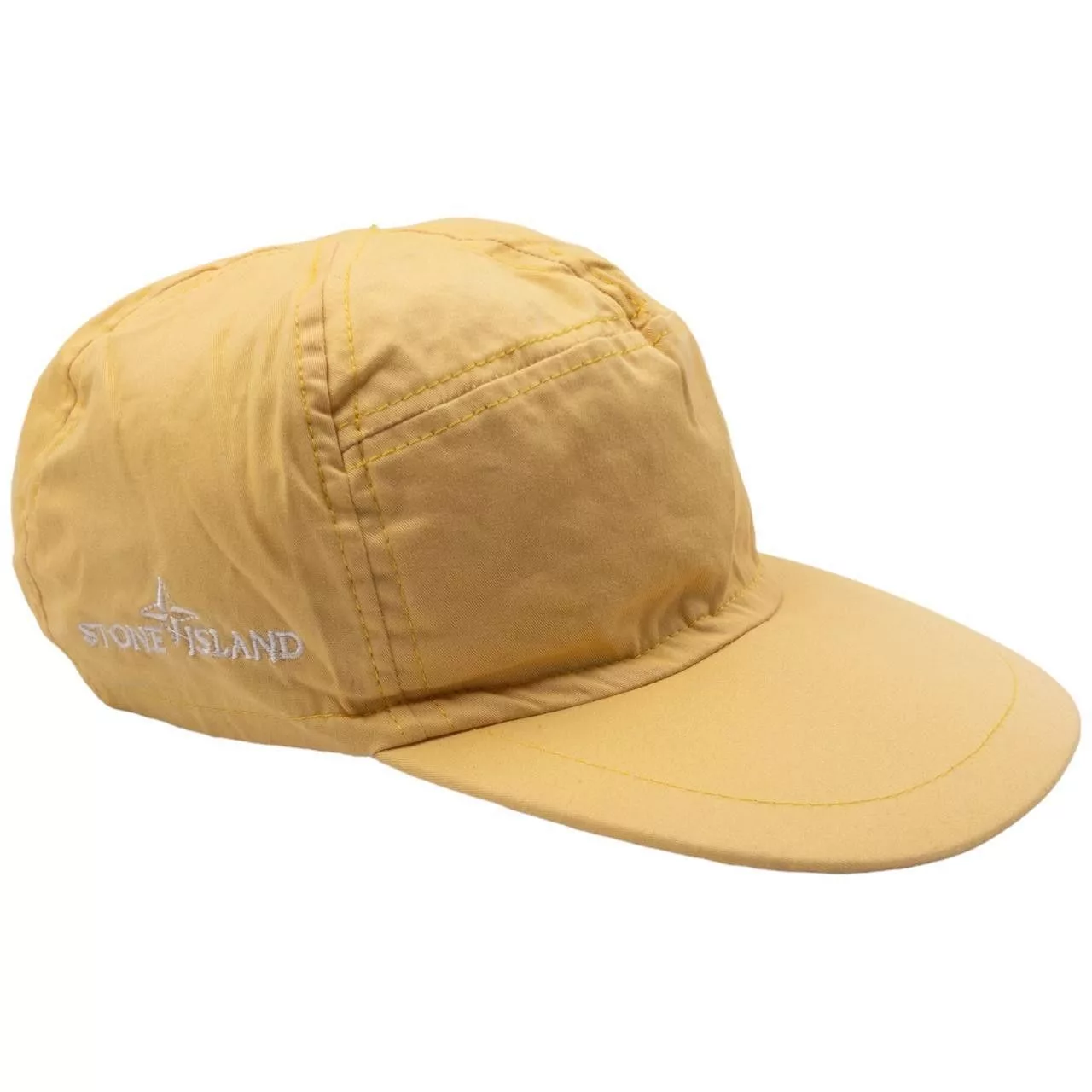 Stone Island Hats Vintage Stone Island Yellow Elasticated Cap
