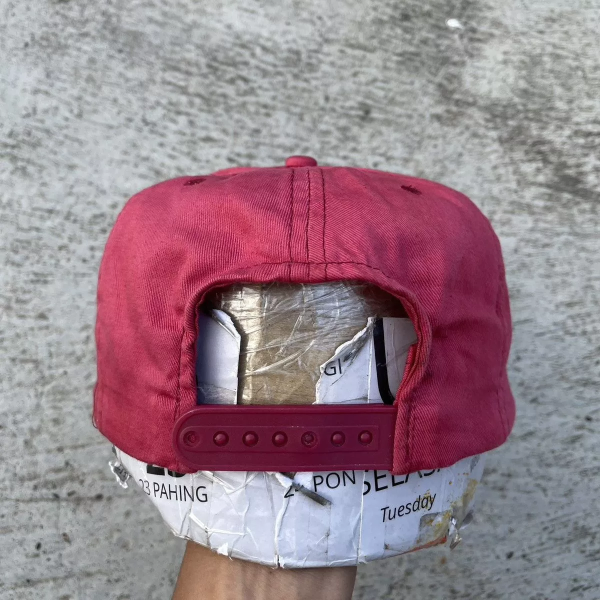 Vintage Hats Vintage. Lebanon, Exit 18. Truck stop rope hat Red