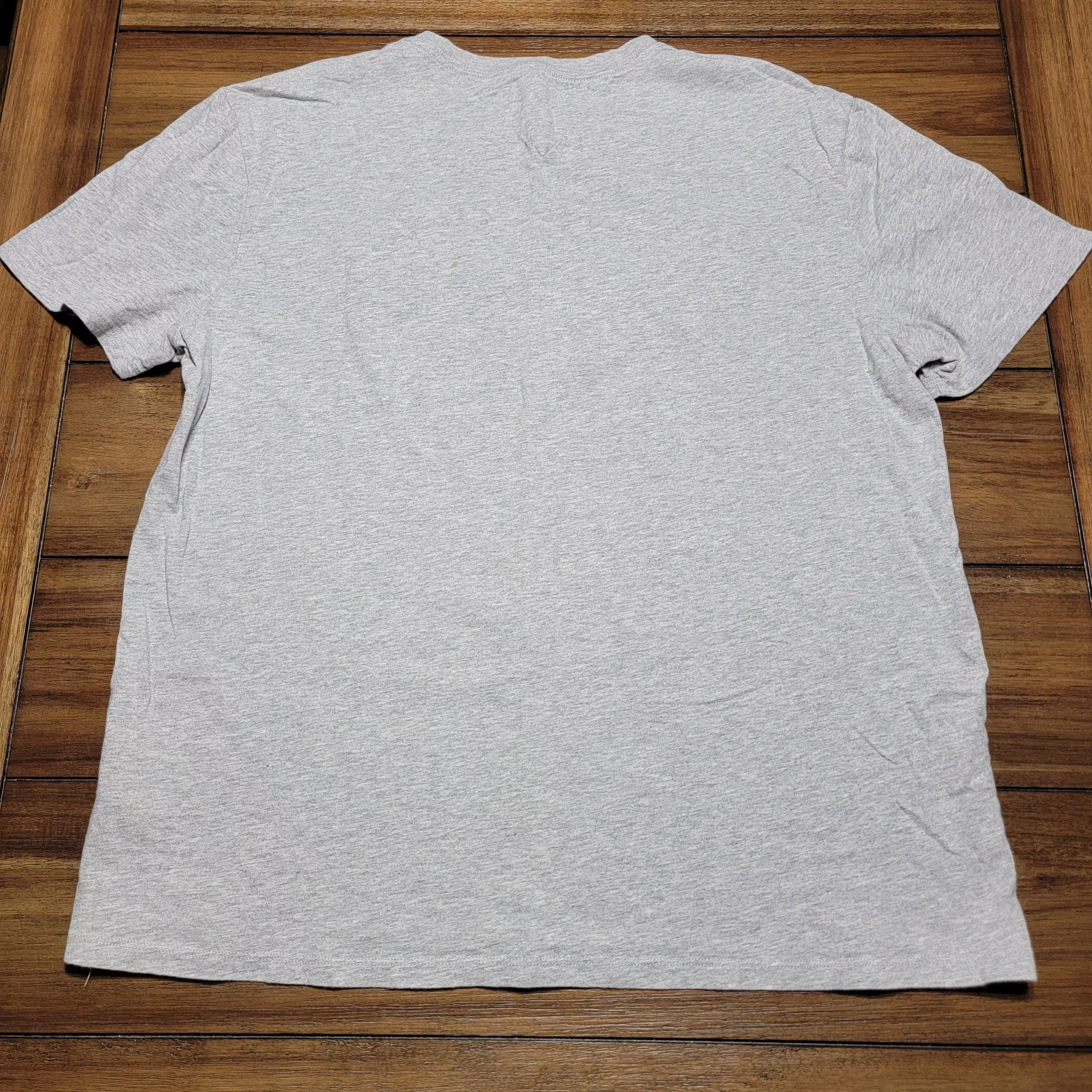Tommy Hilfiger Short Sleeve T Shirts Tommy Hilfiger Tee - Grey with Raised Letters - Size Large Gray