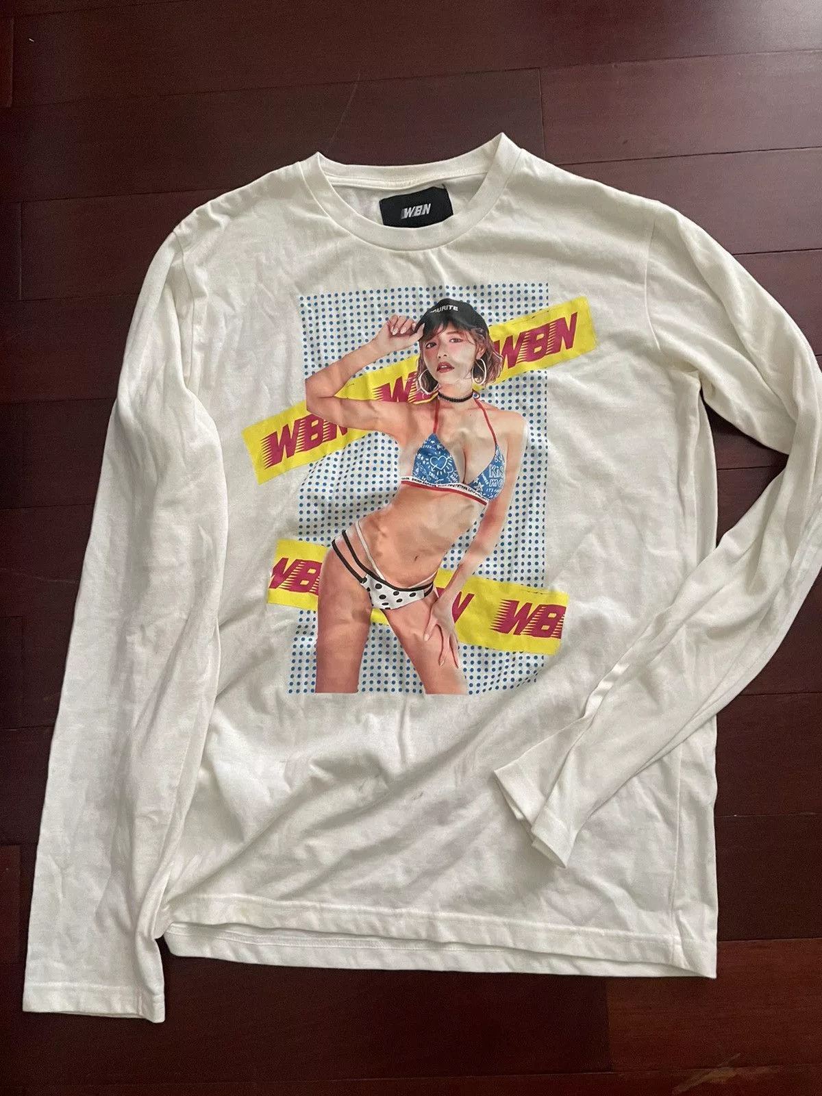 Other Long Sleeve T Shirts Other Whip Bunny Asuka Kirara JAV Idol LS Tee White Streetwear
