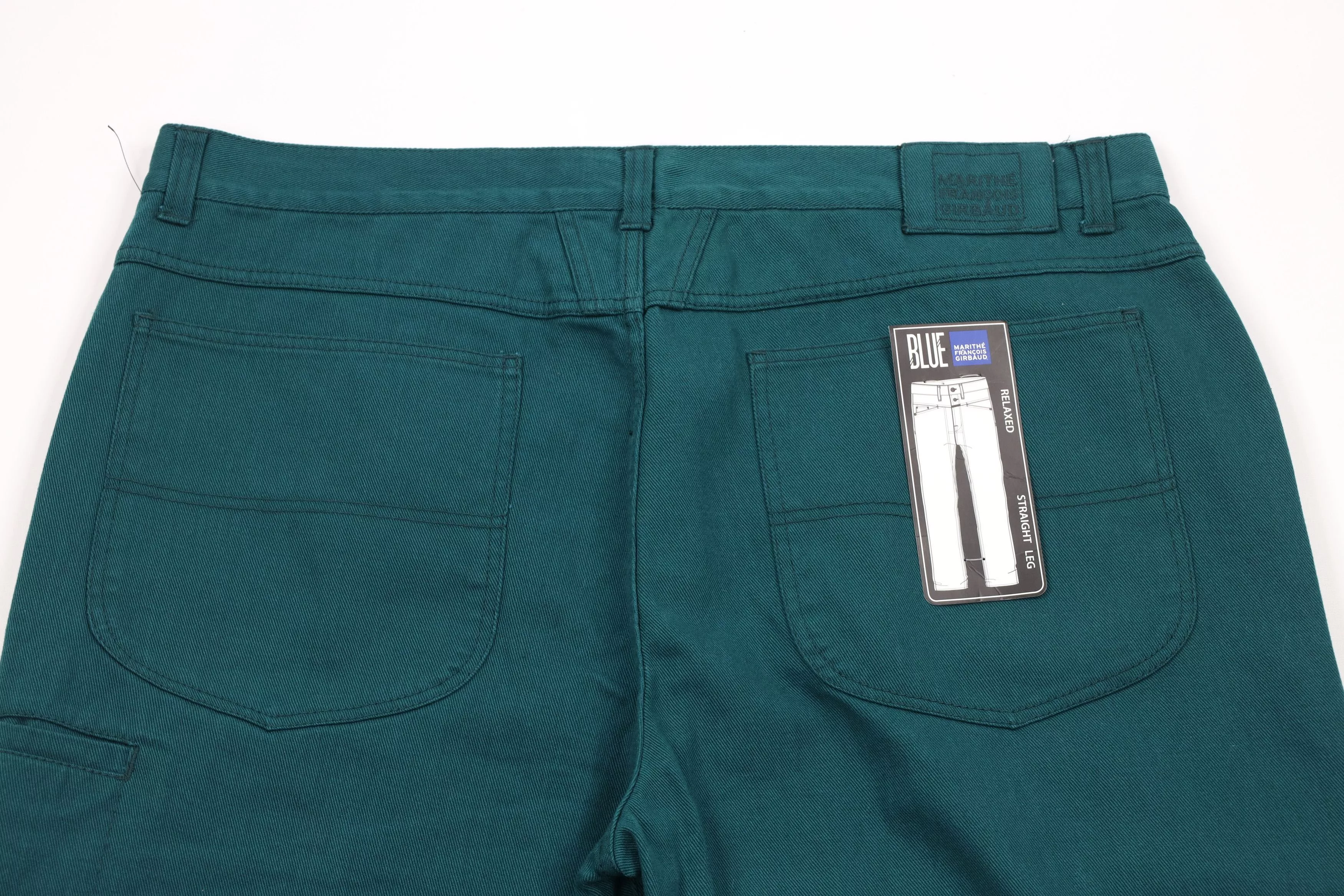 Marithe + Francois Girbaud Denim Marithe + Francois Girbaud × Vintage NOS Vintage 90s Marithe Francois Girbaud Fit Wide Leg Jeans Green