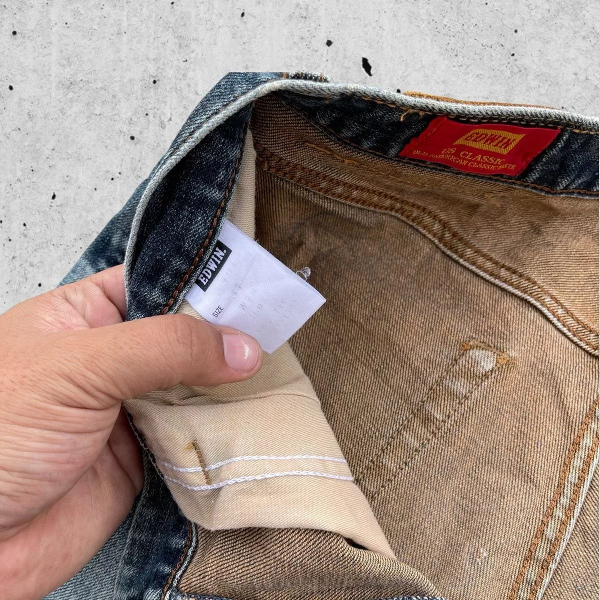 Edwin Denim Edwin × Japanese Brand 🔥Edwin Us Classic 603 Distressed Denim W31🔥 Blue