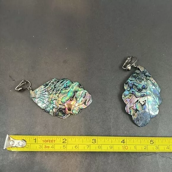 Other Earrings Other Statement Earrings Abalone Shell Dangle Drop Cli Cosplay Cos Multi Avant-Garde