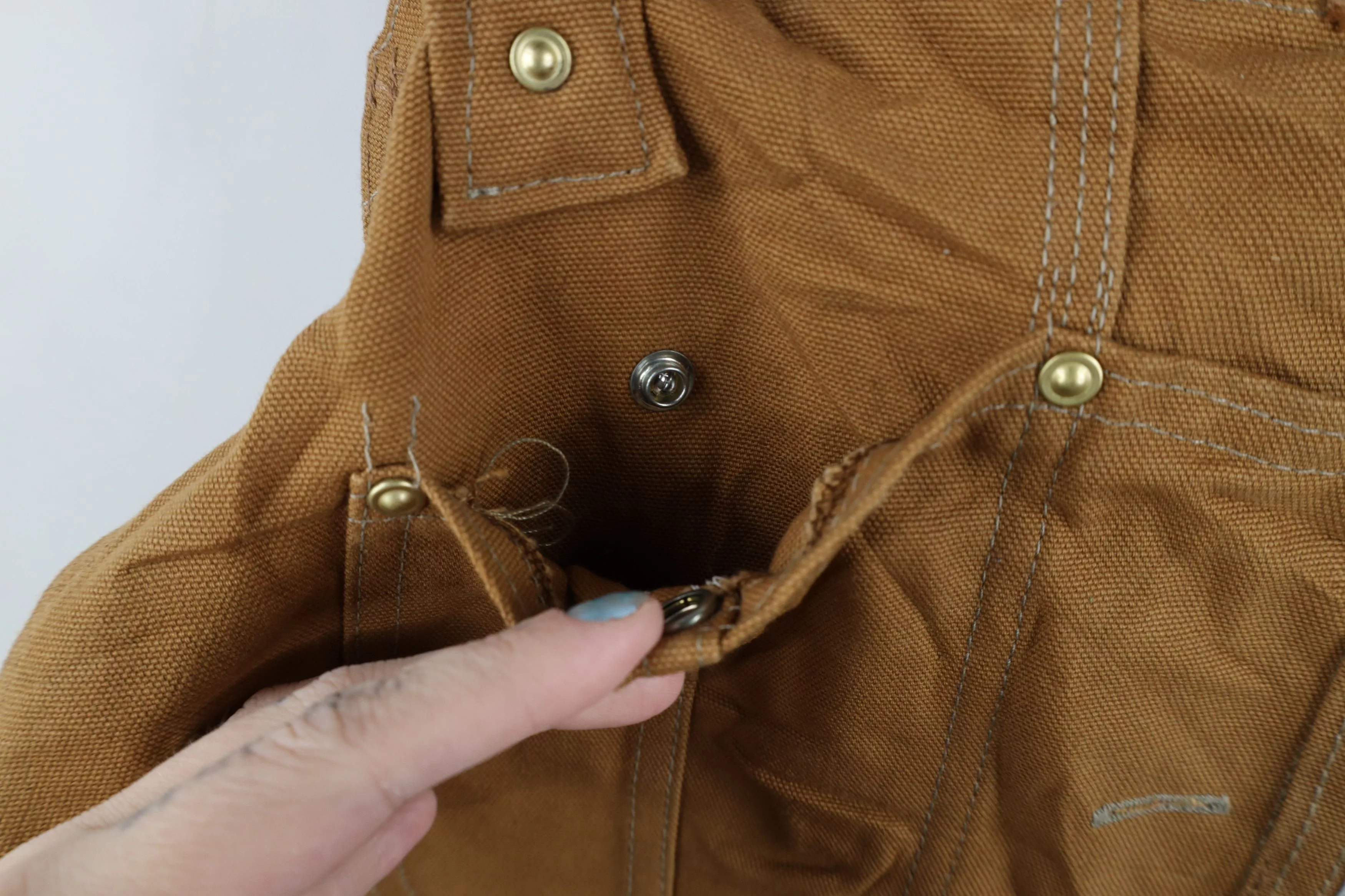 Carhartt Overalls Jumpsuits Carhartt × Vintage Vintage Y2K 2002 Carhartt Wide Leg Double Knee Overalls Brown