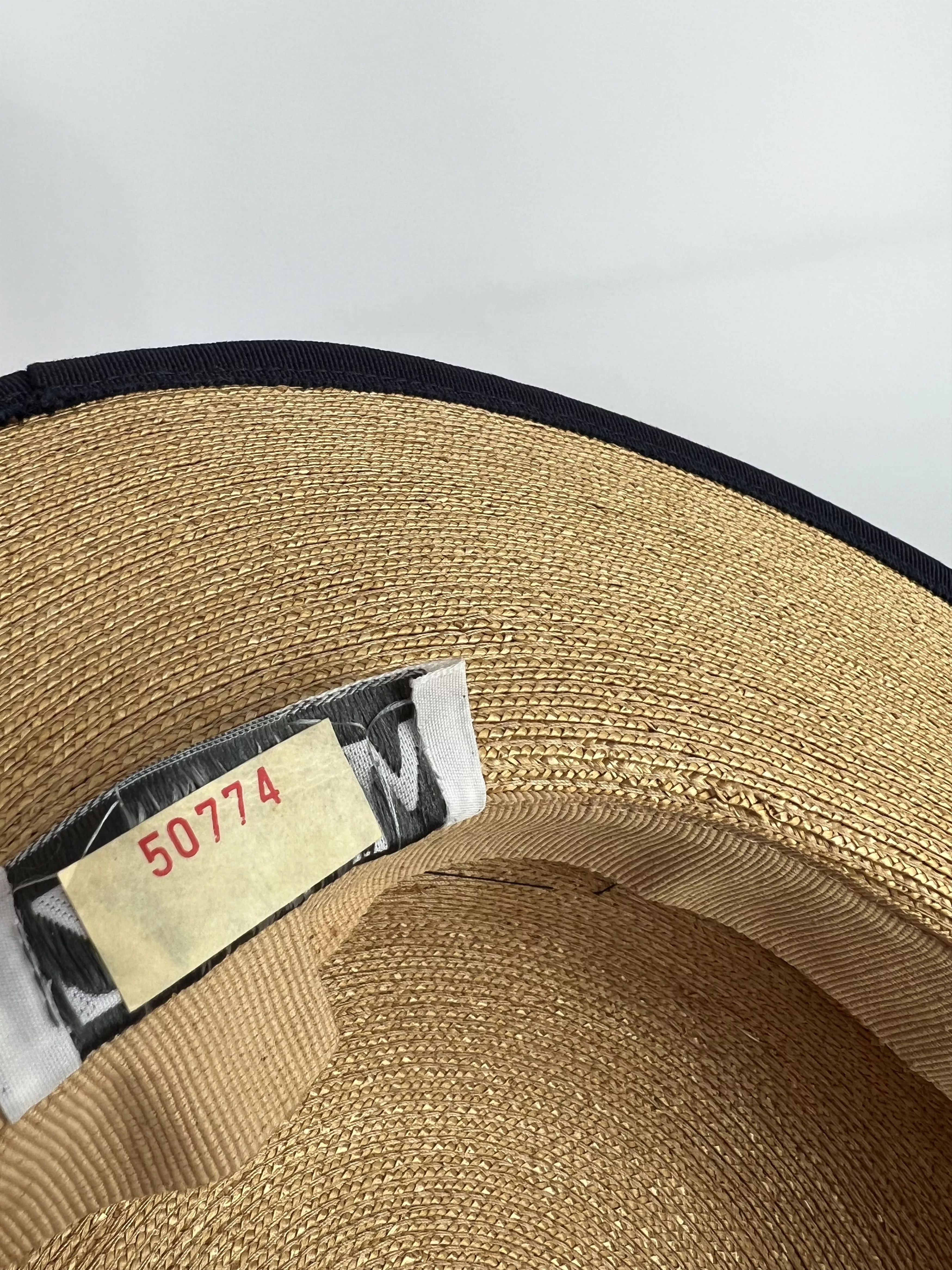 Designer Hats Designer × Vintage Marzi Firenze Straw Hat One Size Beige