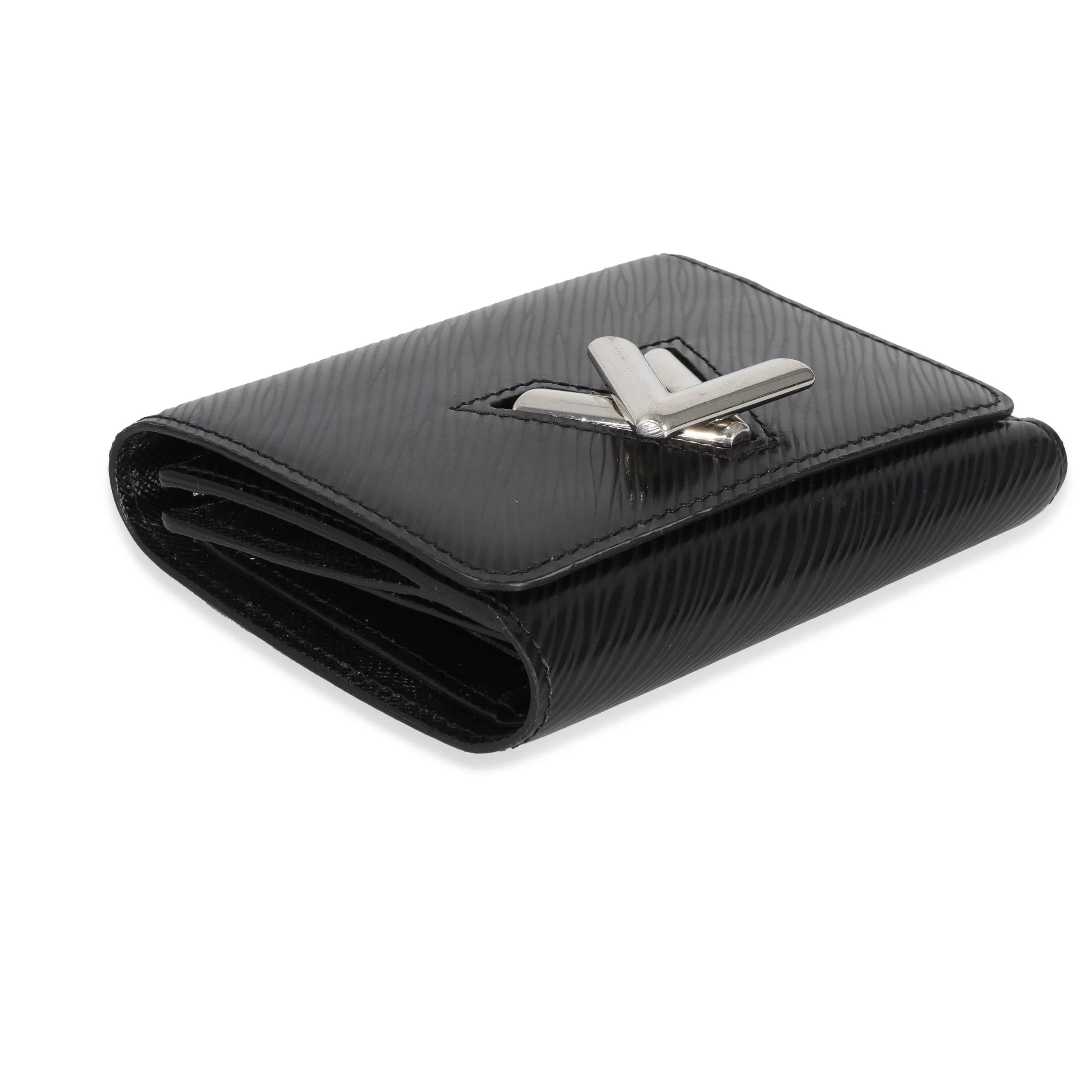 Louis Vuitton Rings Louis Vuitton Black Epi Twist Compact Wallet