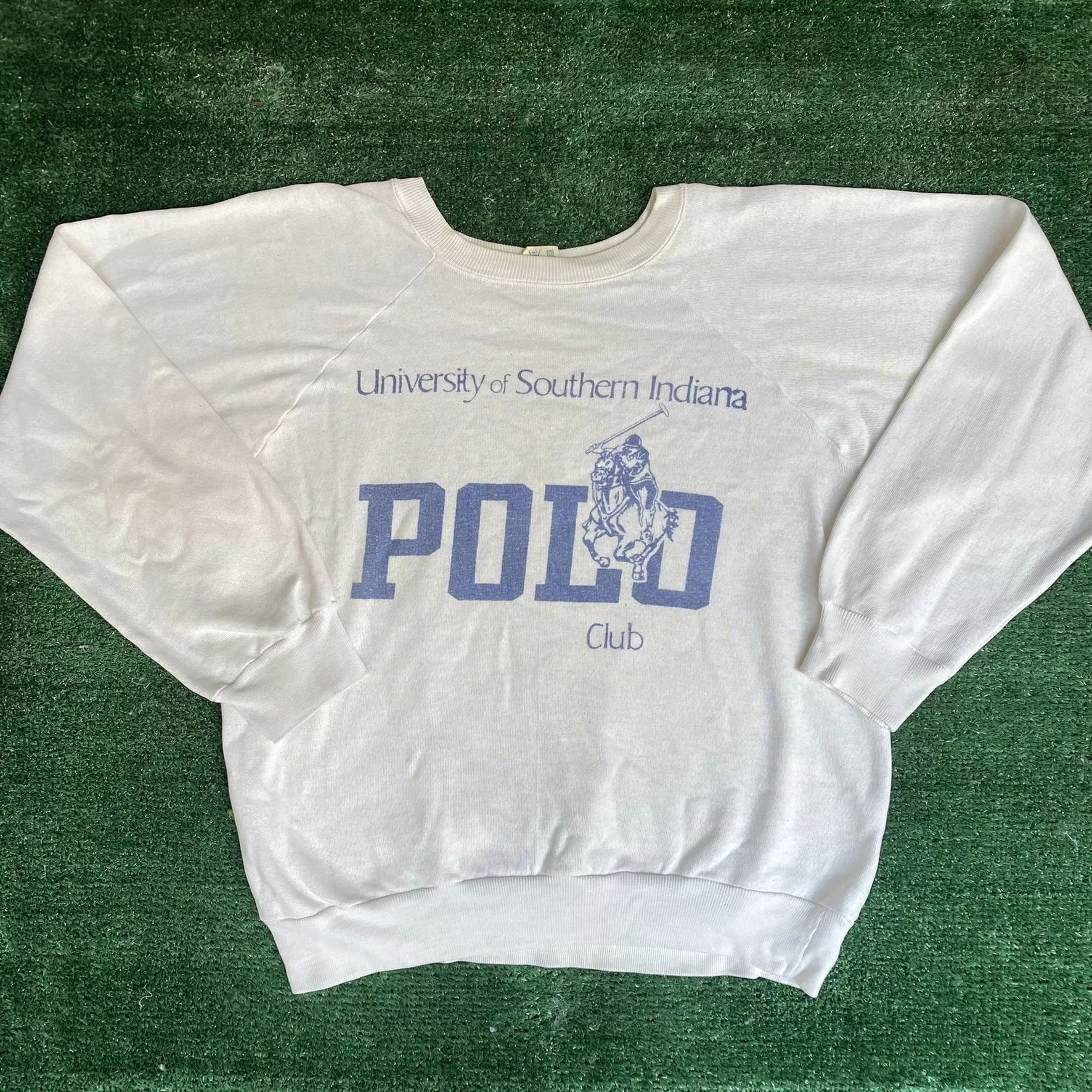 Champion Sweatshirts Hoodies Champion Vintage 80s Polo Club Sweatshirt Southern Indiana Crewneck White