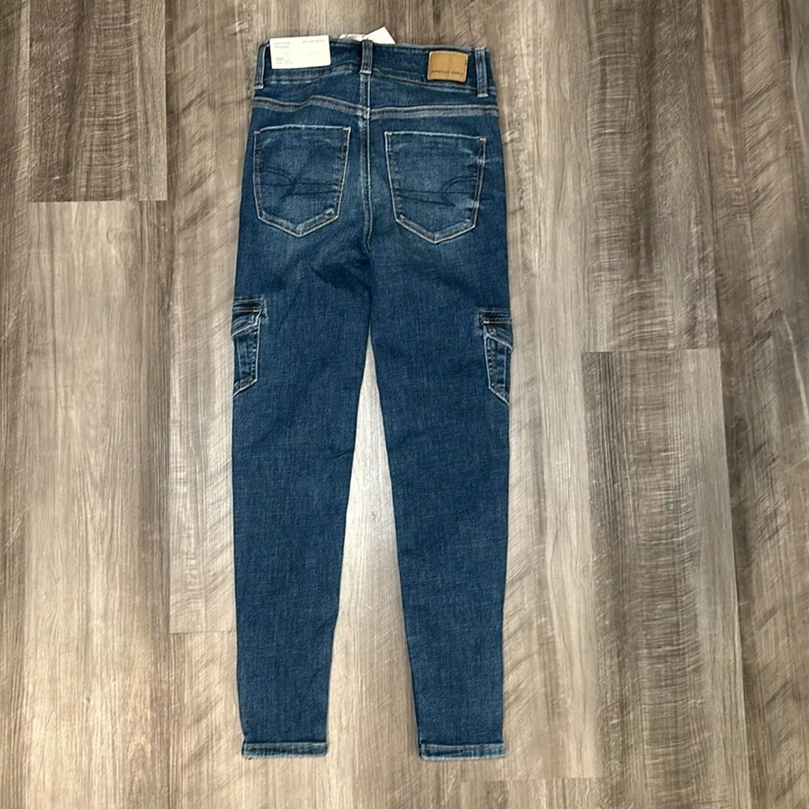 American Eagle Outfitters Jeans American Eagle Outfitters American Eagle Next Level Cargo Hi-Rise Jegging - 000S Blue