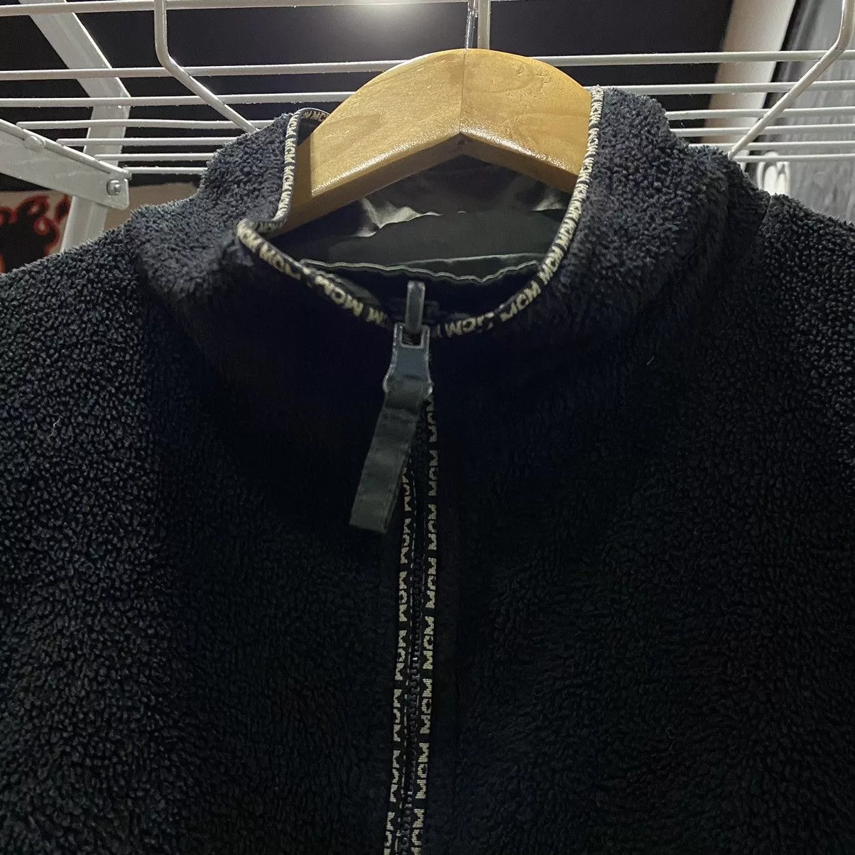 MCM Light Jackets MCM Black Reversible Fleece Jacket