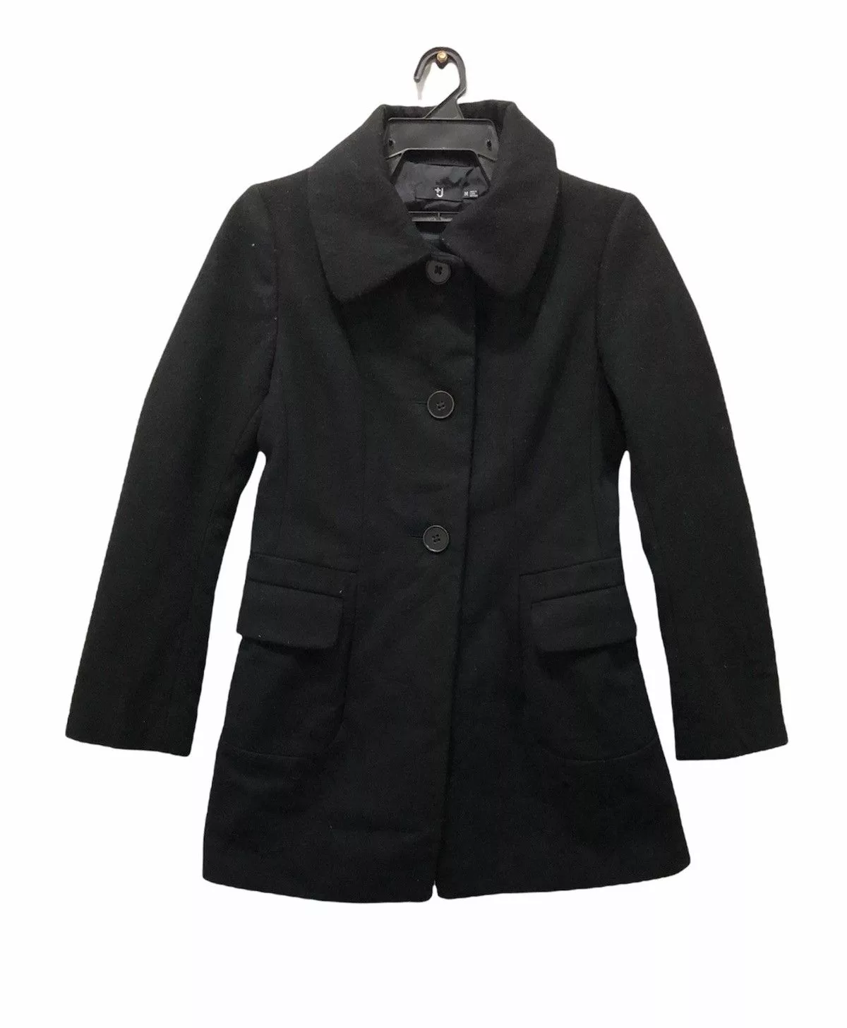 Jil Sander Light Jackets Jil Sander × Uniqlo Jil Sander X uniqlo wool Long jacket Black