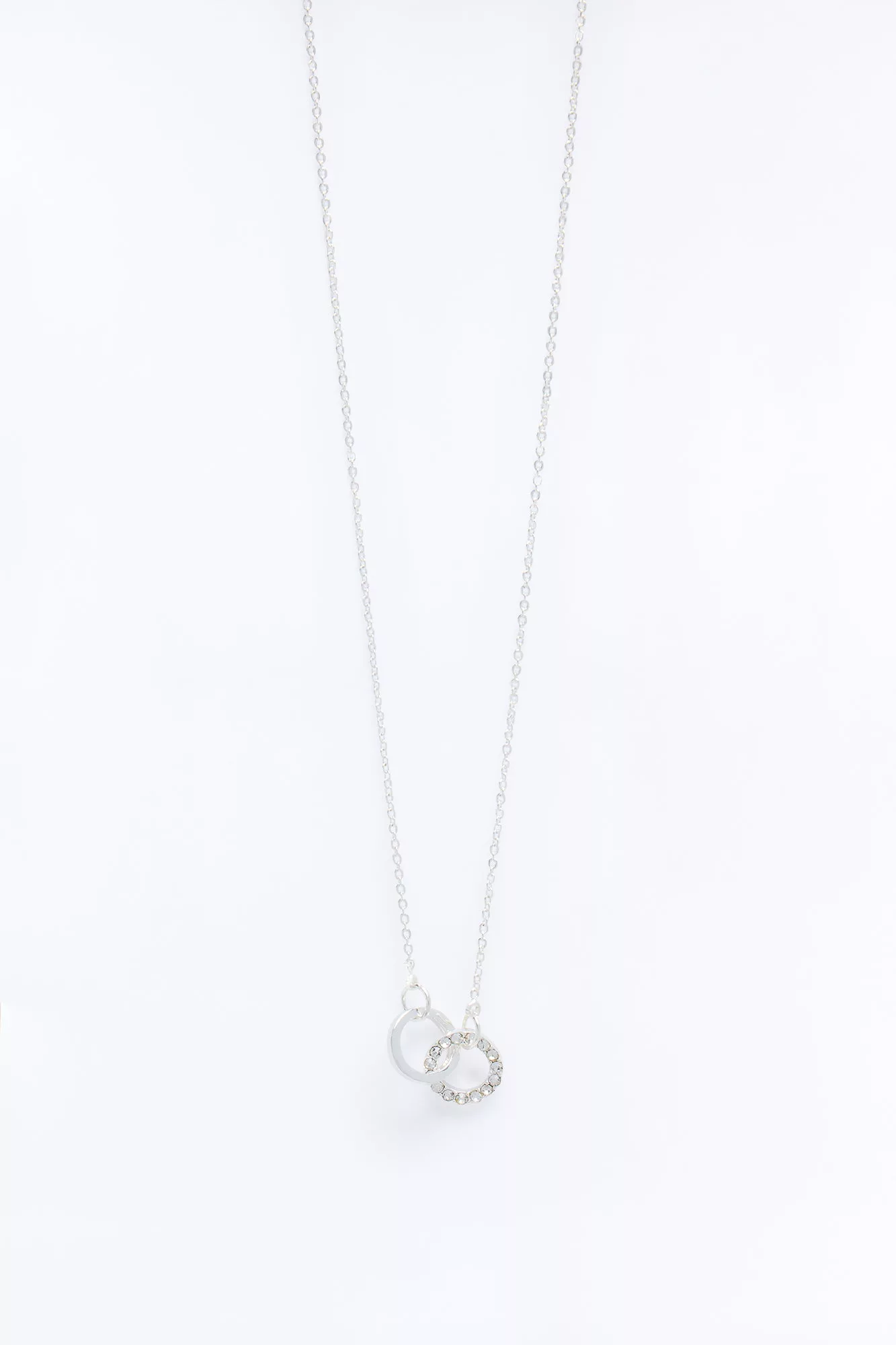 Internal Link Pendant Necklace - Silver