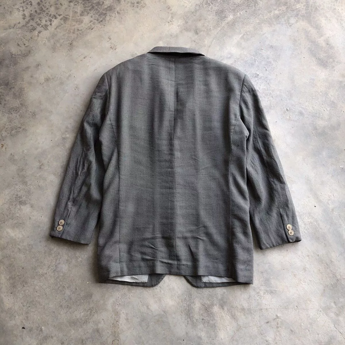 Kenzo Blazers KENZO Plaid Design Blazer Gray