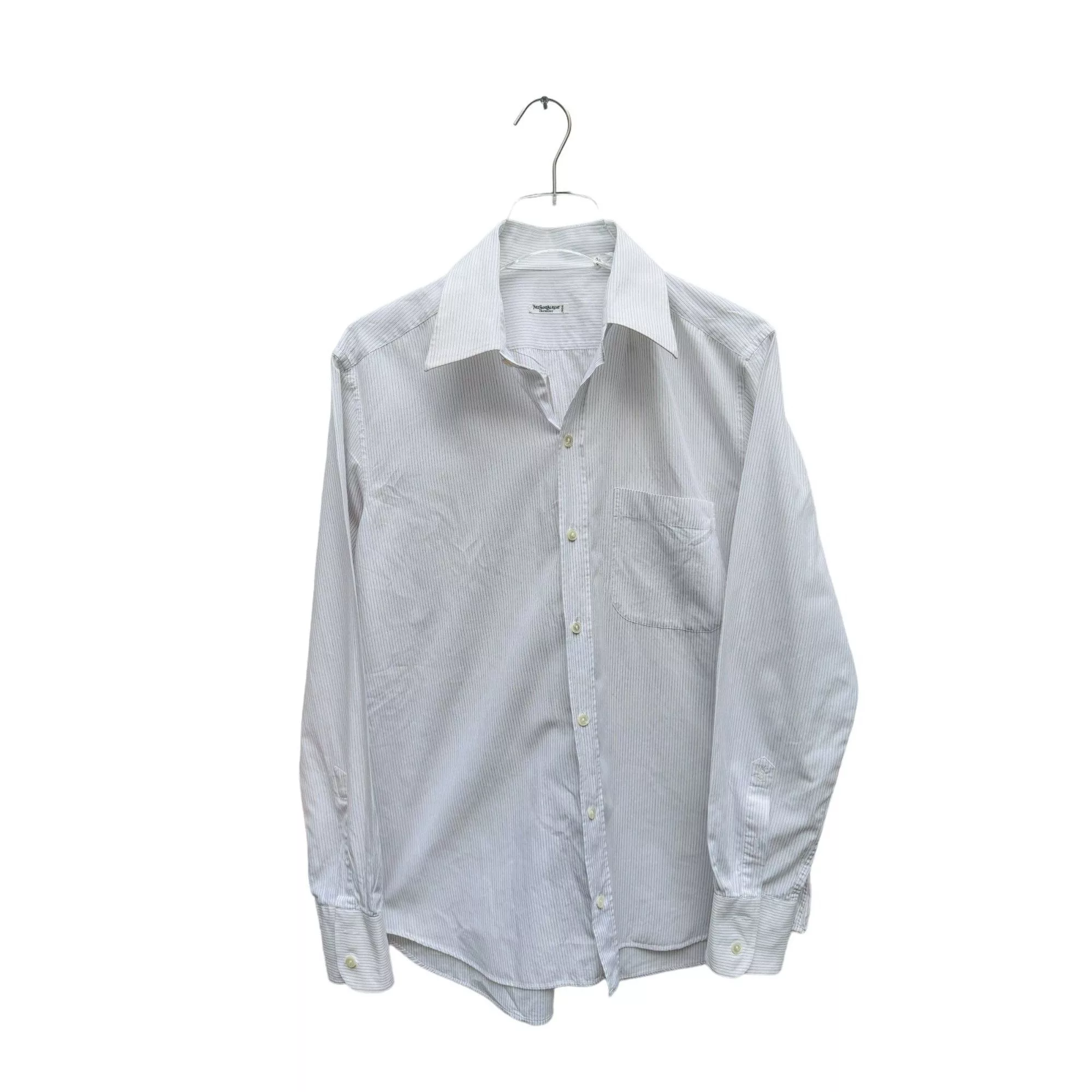 Yves Saint Laurent Shirts Button Ups Yves Saint Laurent White Striped Shirt