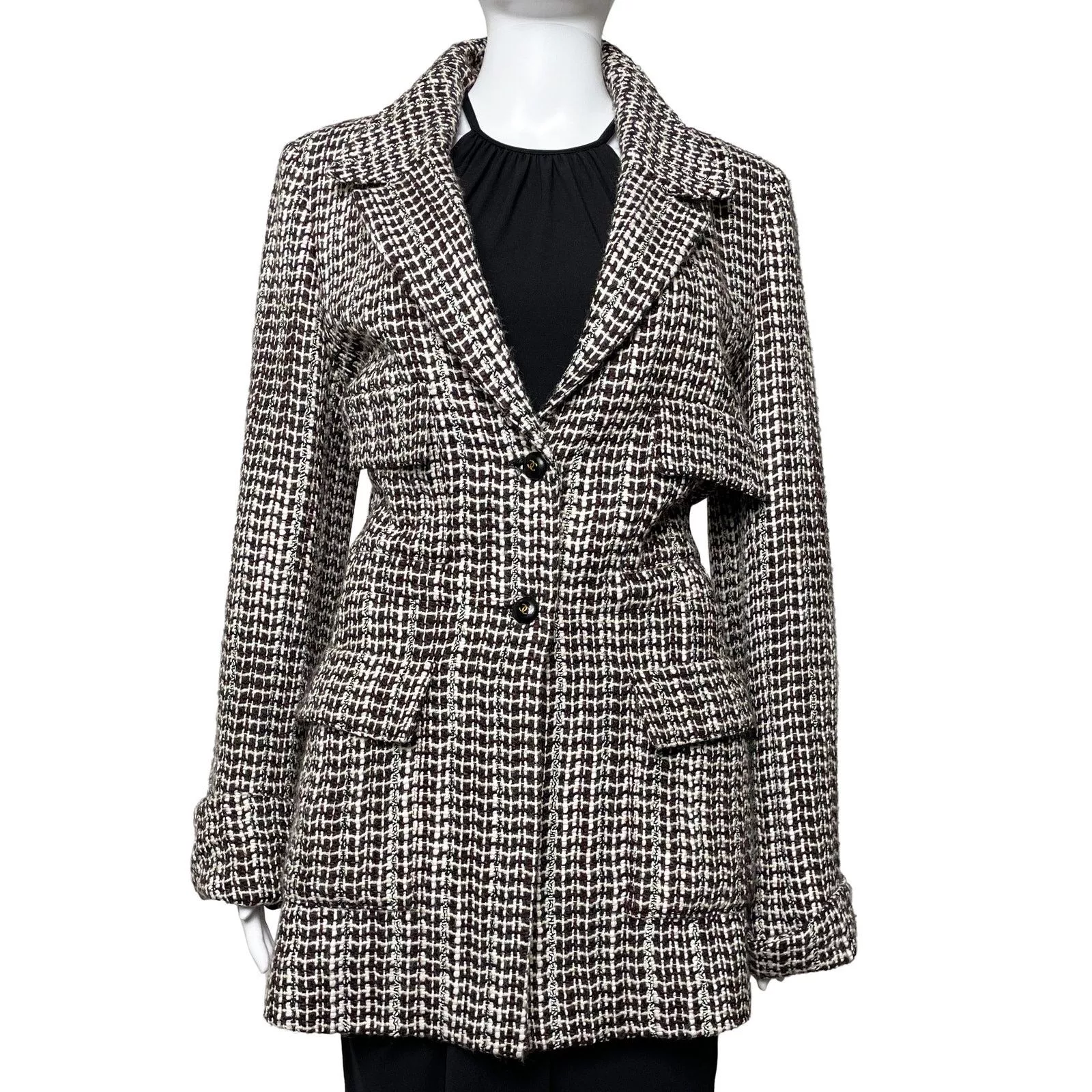 Chanel Jackets Chanel Brown Tweed Jacket Multi