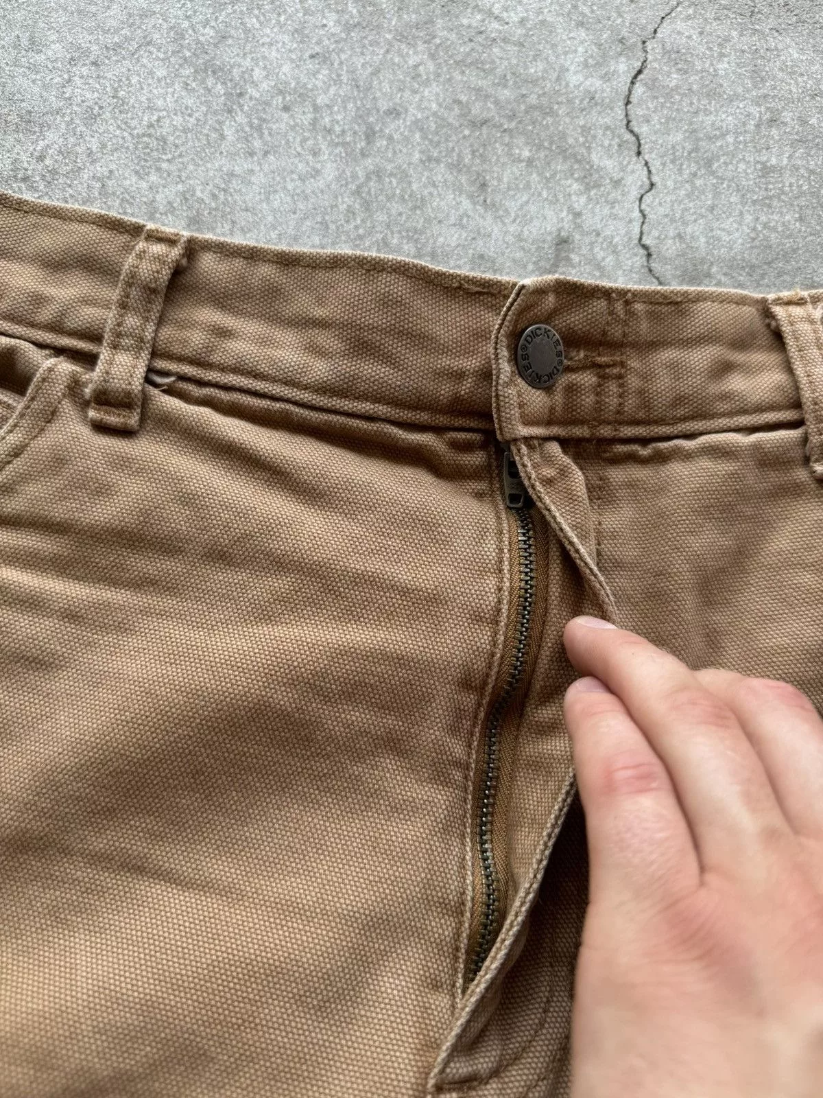 Dickies Shorts Dickies Single Knee Washed Pants Brown