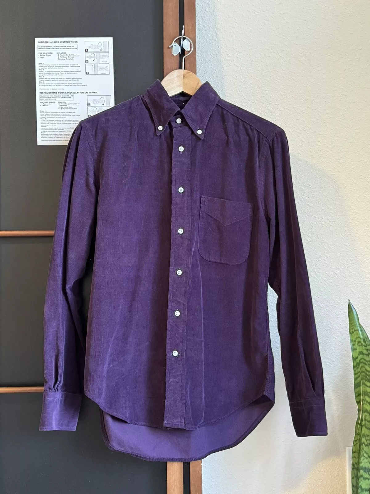 Gitman Bros. Vintage Shirts Button Ups Gitman Bros. Vintage Button Down Shirt - Purple Corduroy