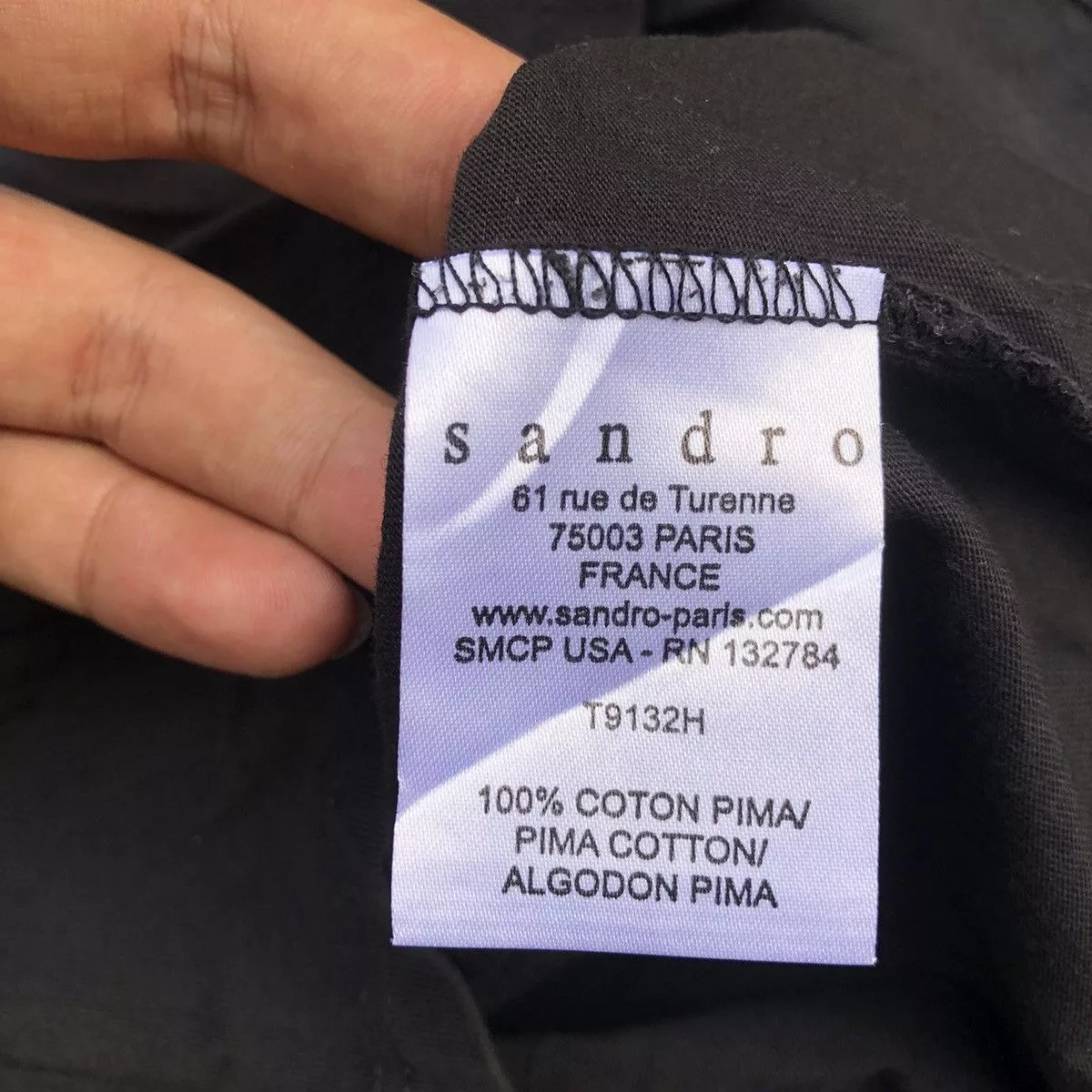 Sandro Short Sleeve T Shirts Sandro Paris Play Sleeveless Tees Black