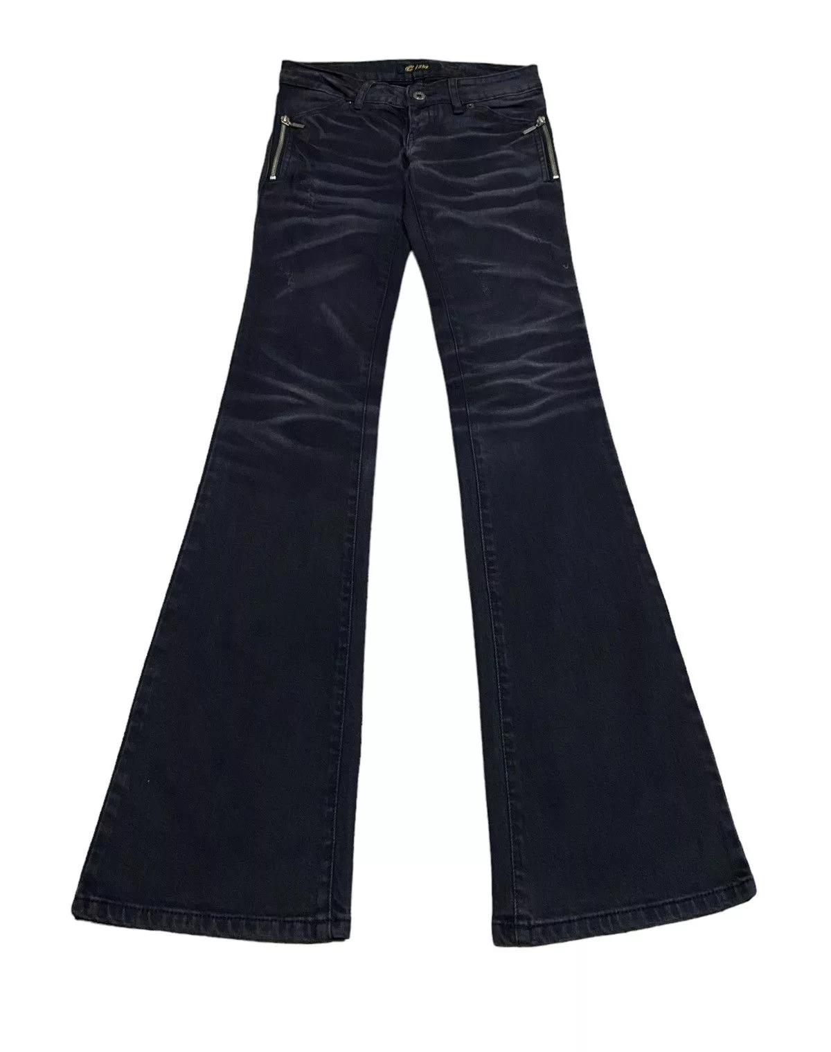 14th Addiction Denim 14th Addiction Rare Design Vintage Japanese Brand C.ism Flared Jeans 1990s Black Avant-Garde