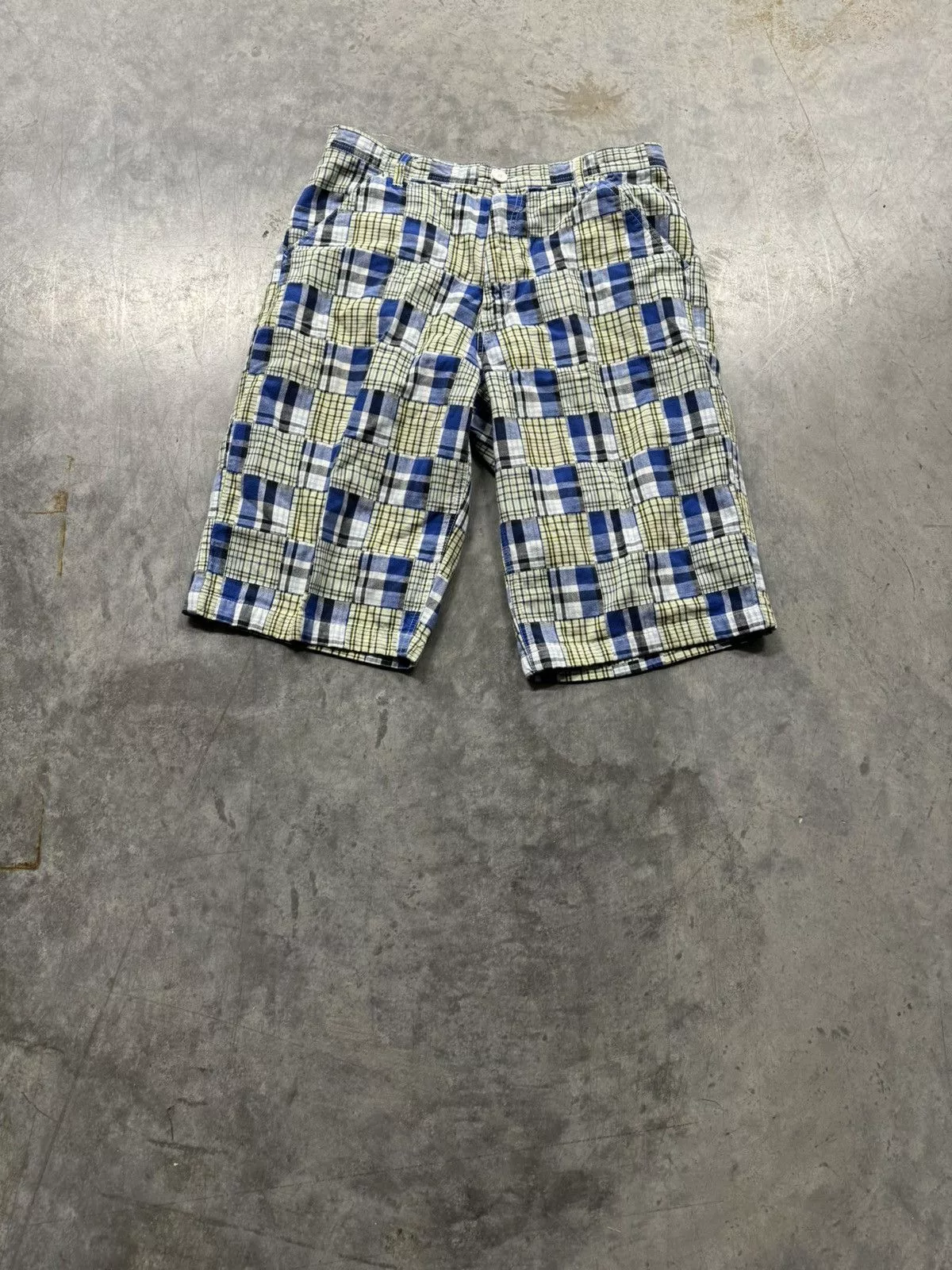 Southpole Shorts Southpole × Vintage Vintage Y2K Southpole Plaid Patchwork Baggy Shorts Multi