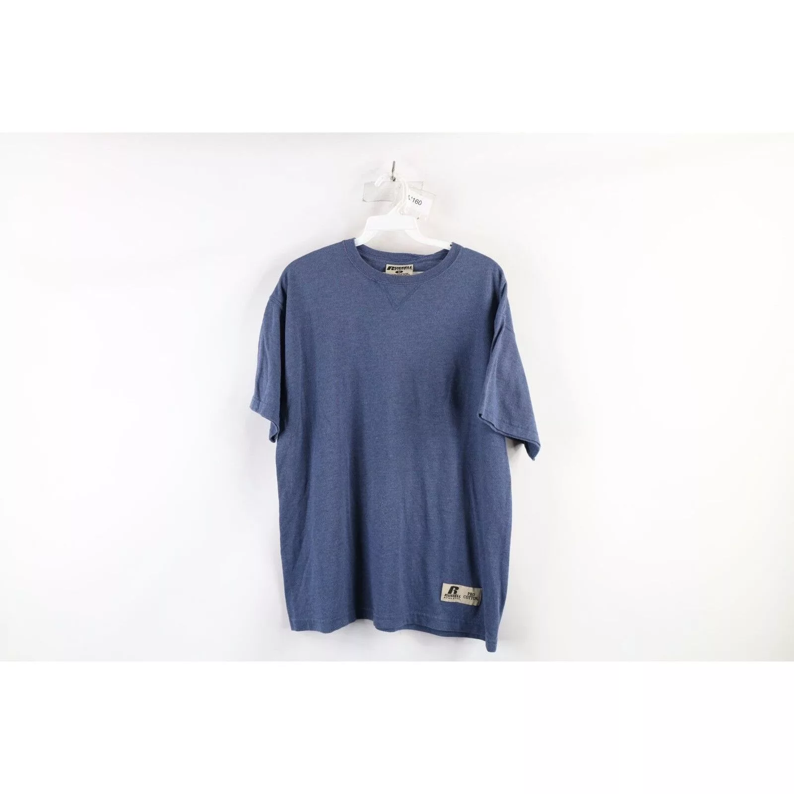 Russell Athletic Short Sleeve T Shirts Russell Athletic × Vintage Vintage Russell Athletic Faded Blank T-Shirt Blue