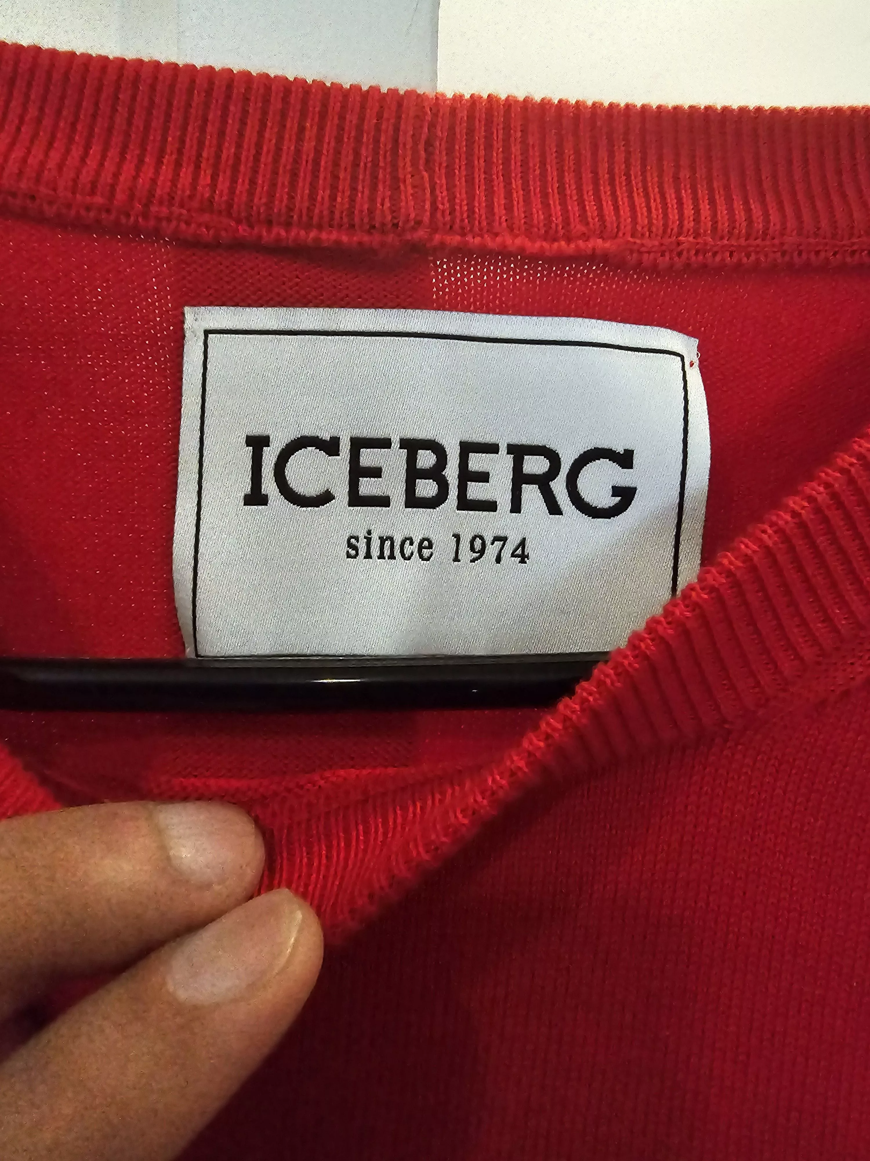 Iceberg Sweaters Knitwear Iceberg mickey mouse sweater Red