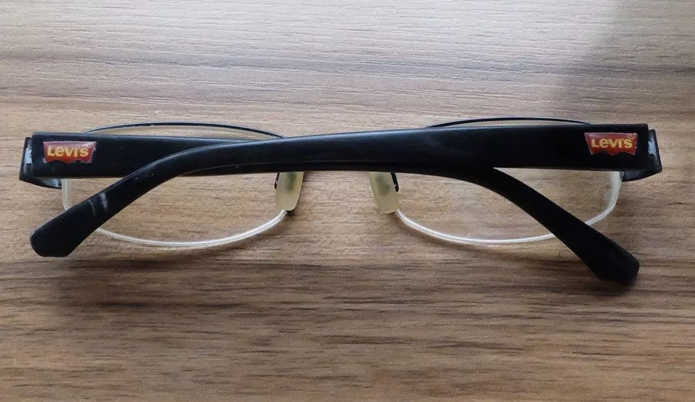 Levi's Glasses Levi's Half Frame Glasses Black