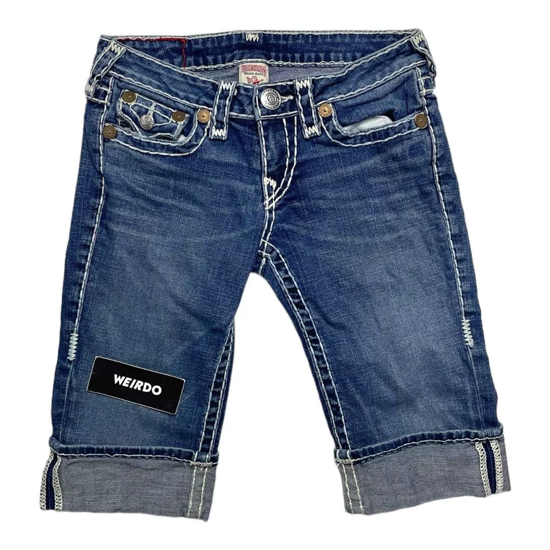 True Religion Shorts Y2K True Religion Jorts Blue