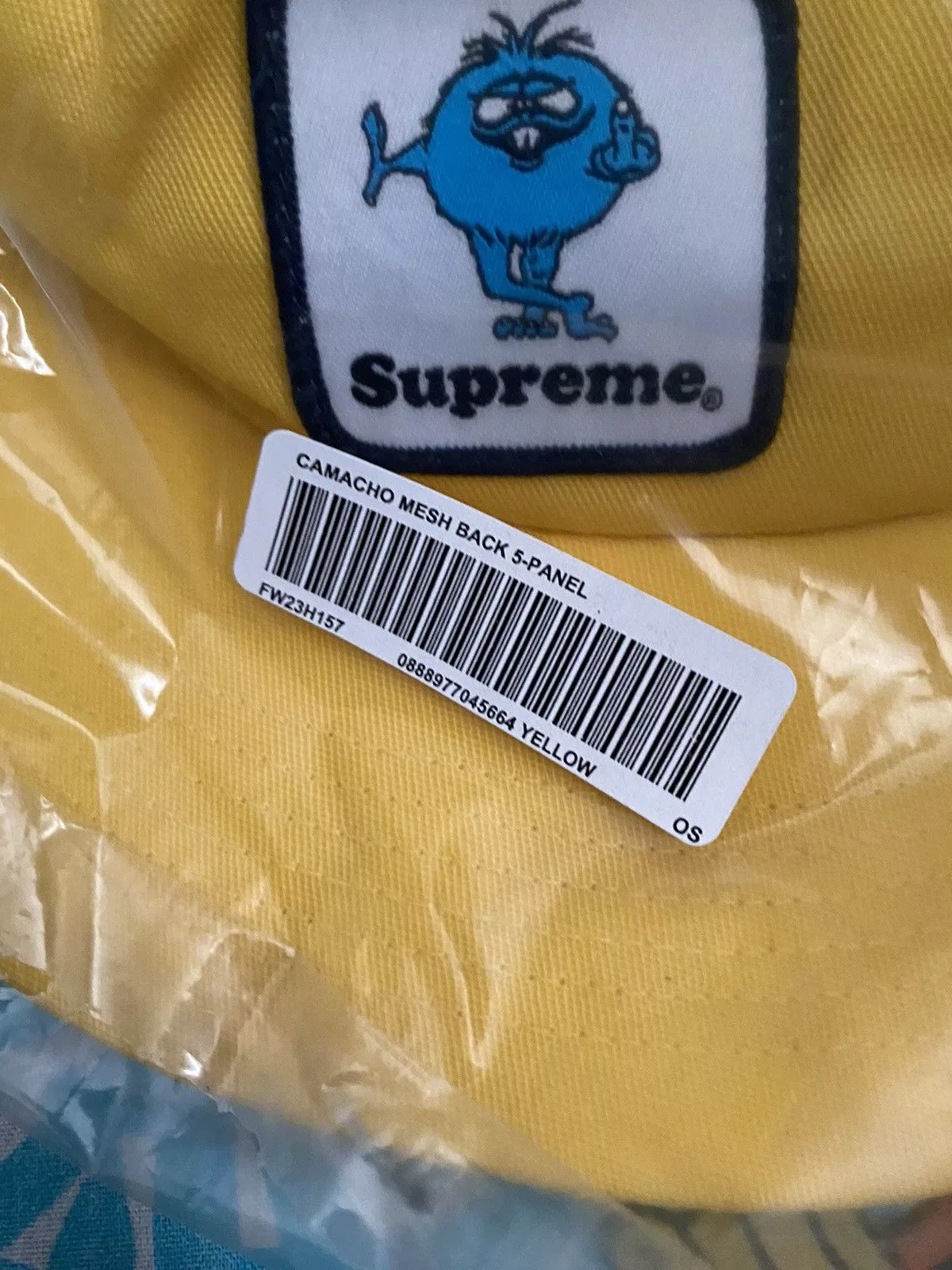 Supreme Hats Supreme Camacho Mesh Back 5-Panel Yellow (FW23)