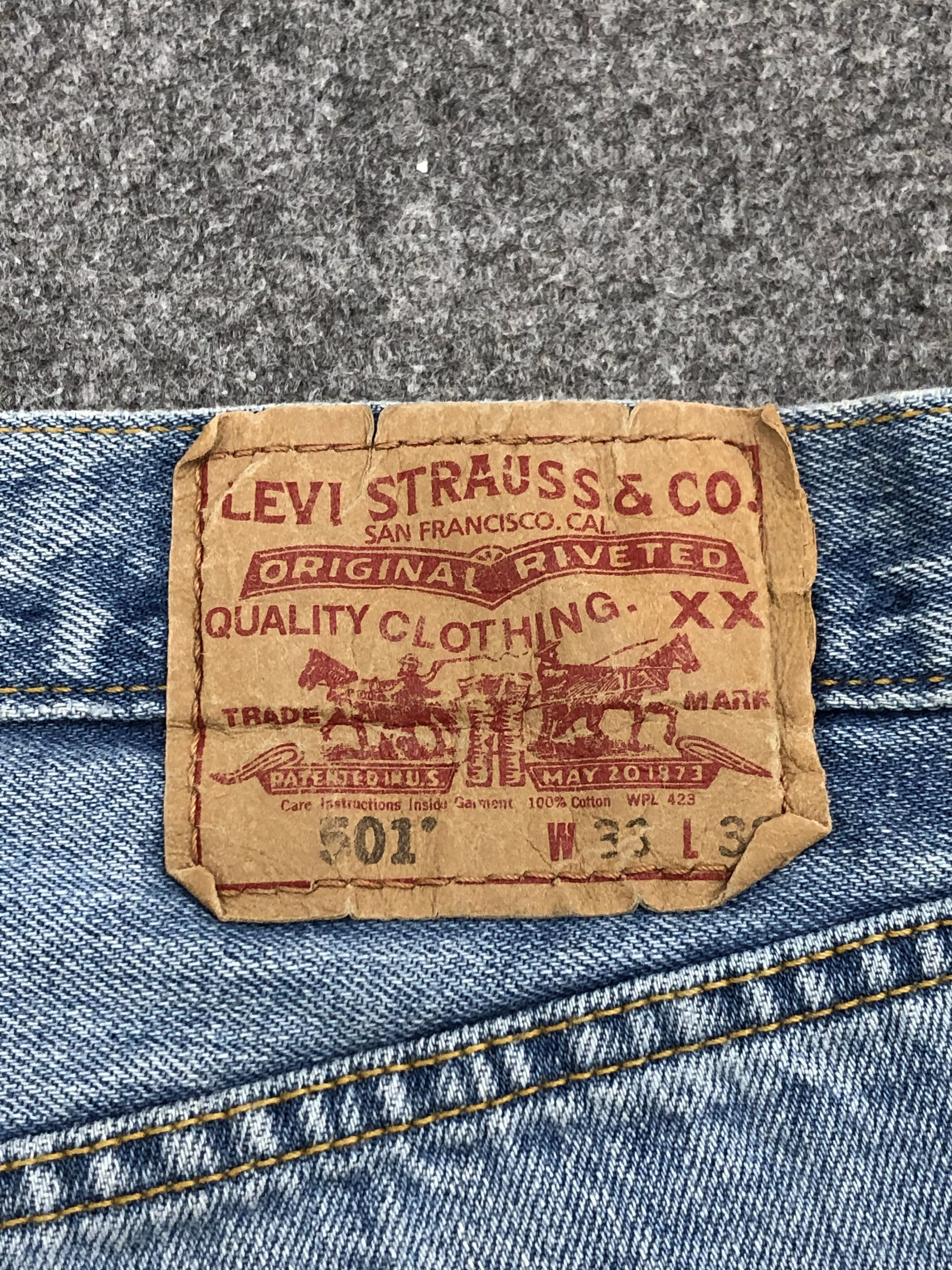 Levi's Denim Levi's × Vintage Vintage Levi's 501 Light Blue Washed Jeans