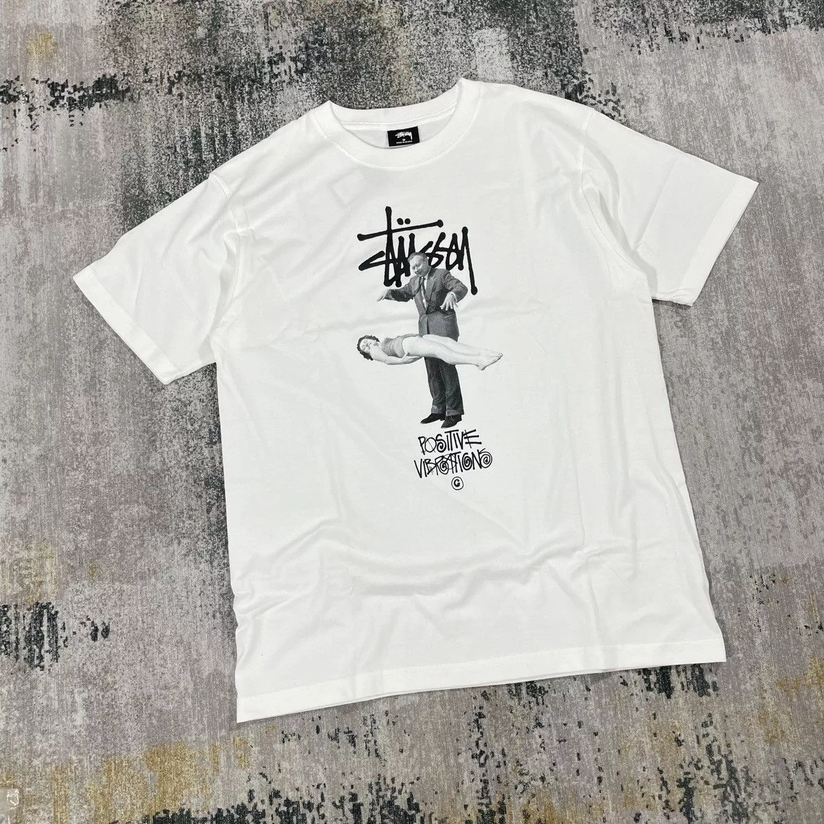 Stussy Short Sleeve T Shirts Stussy × Vintage VINTAGE STUSSY TSHIRT WHITE // MEDIUM Streetwear
