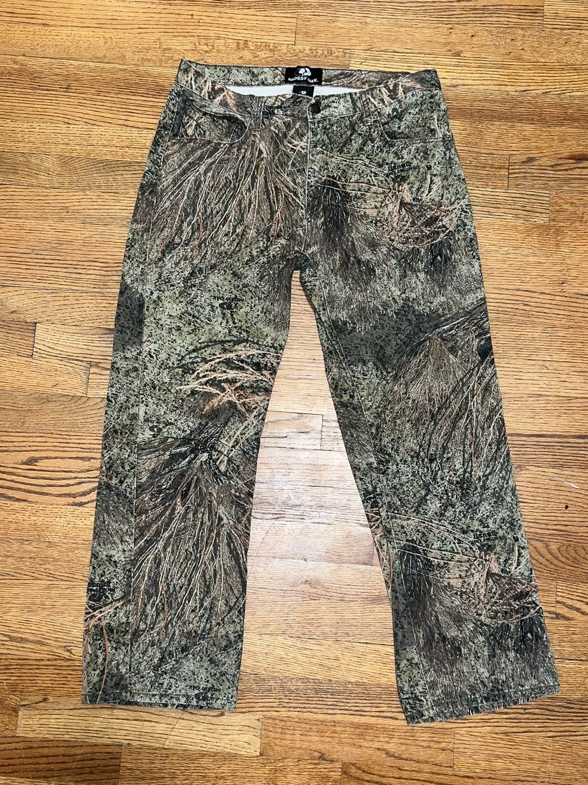 Mossy Oaks Denim Mossy Oaks FIRE MOSSY OAK BRUSH CAMO JEANS - DARK WASH Green