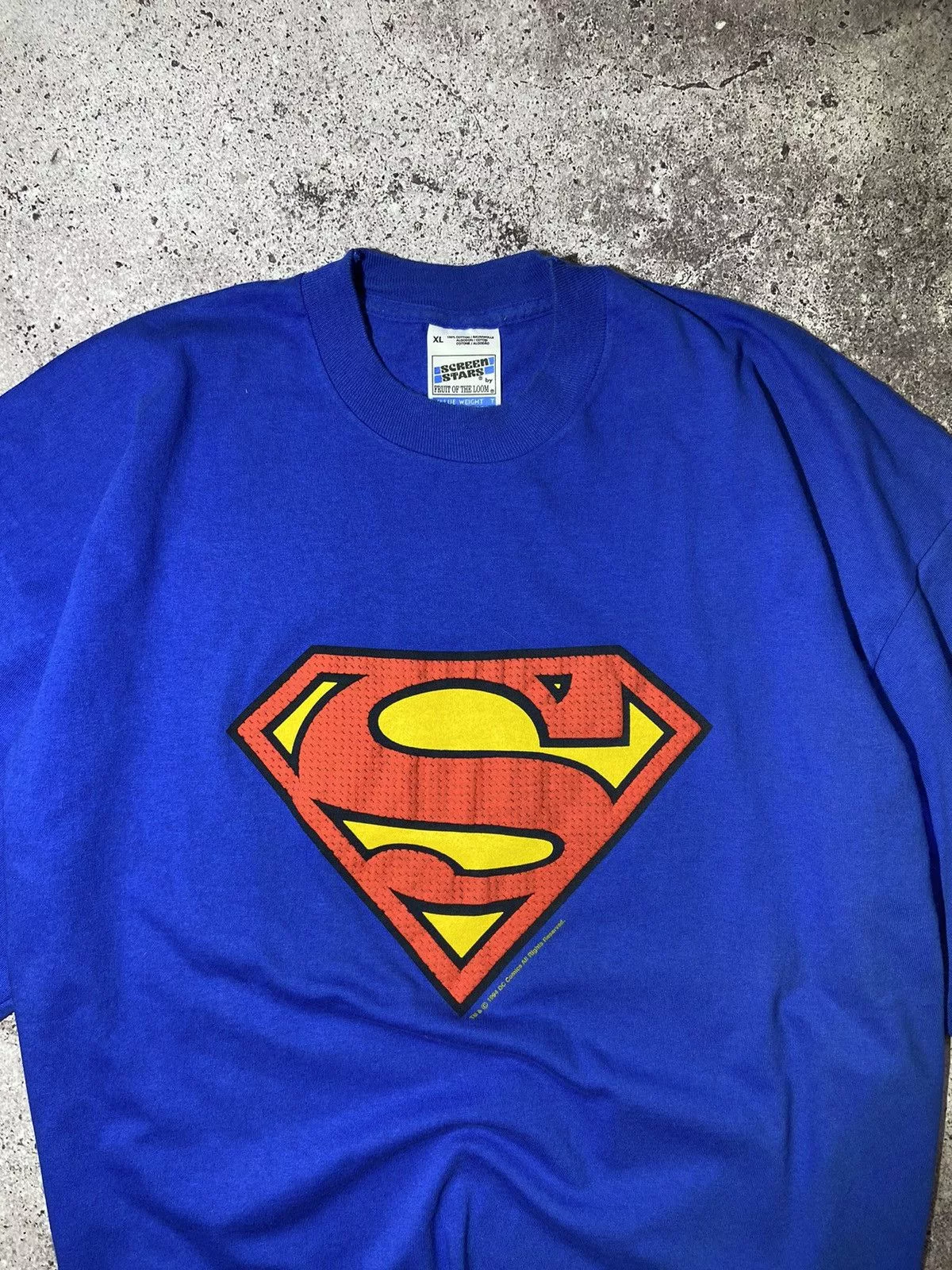 DC Comics Short Sleeve T Shirts DC Comics × Vintage 💥Superman Vintage 1994 DC Comics rare t-shirt‼️ Blue