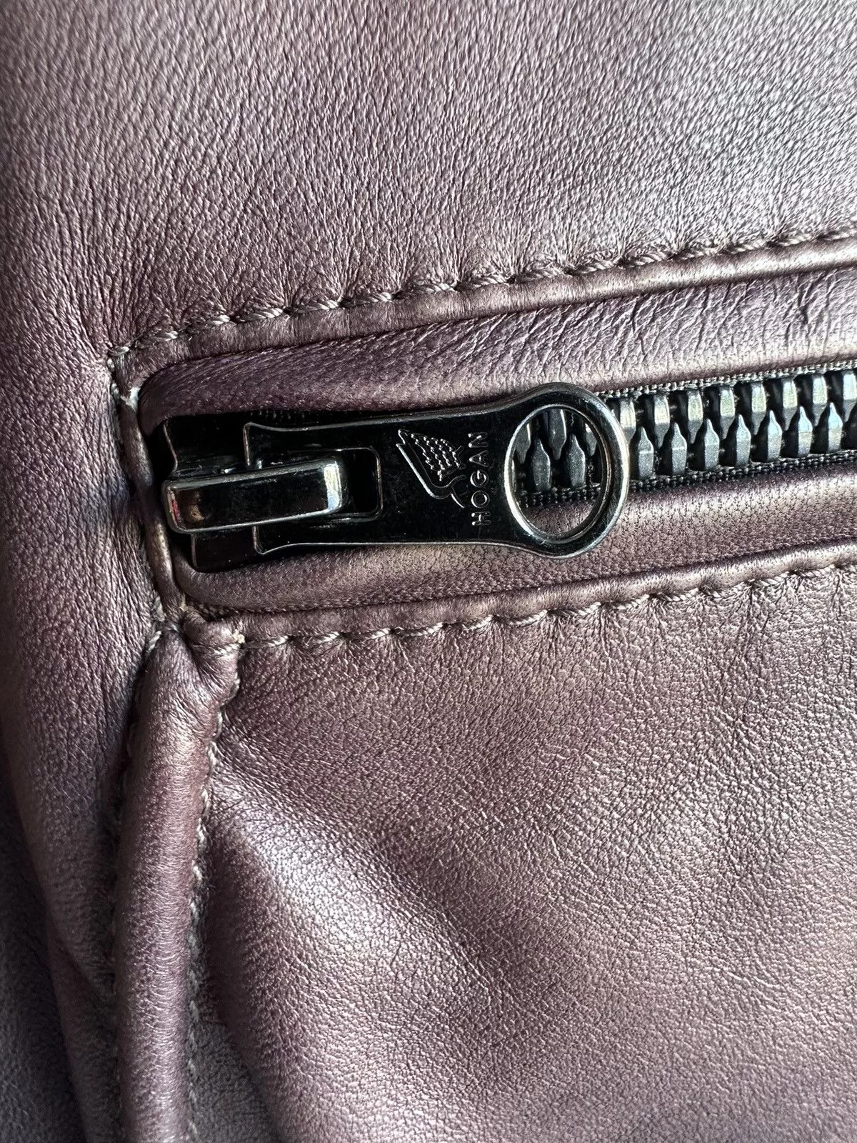 Hogan Leather Jackets Hogan Leather Jacket Brown