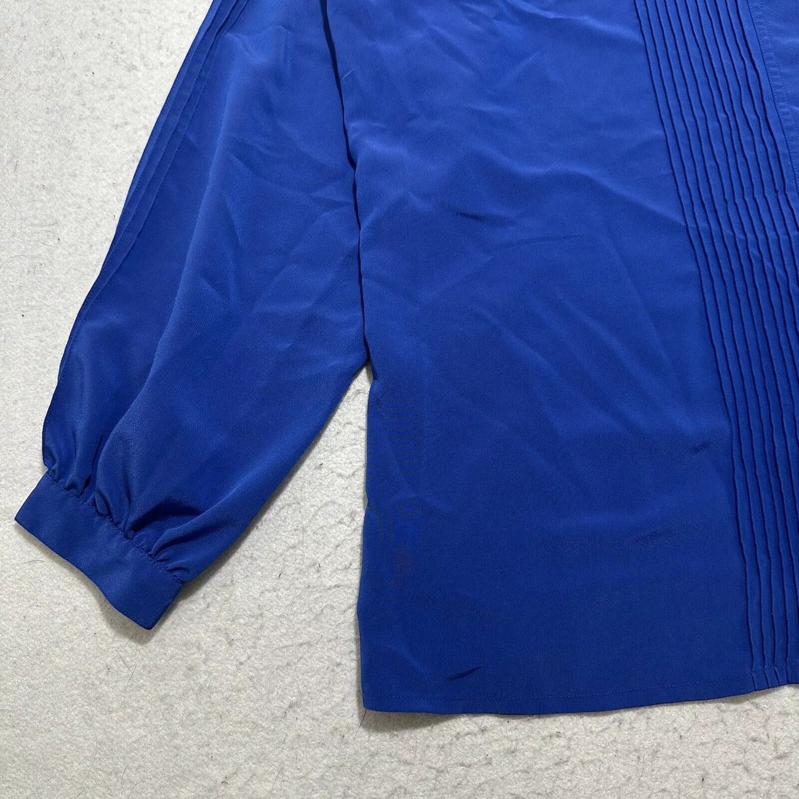Other Blouses Other Liz Baker 18W Lightweight Button Down Blouse Royal Blue