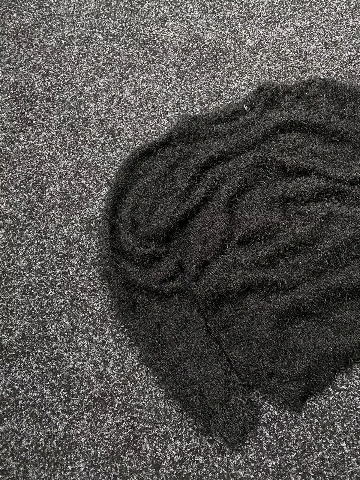 Hysteric Glamour Sweaters Hysteric Glamour × Japanese Brand Mohair Sweater Avant-Garde STYLE, Y2K Black