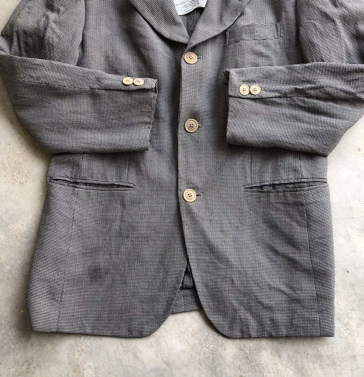 Kenzo Blazers KENZO Plaid Design Blazer Gray