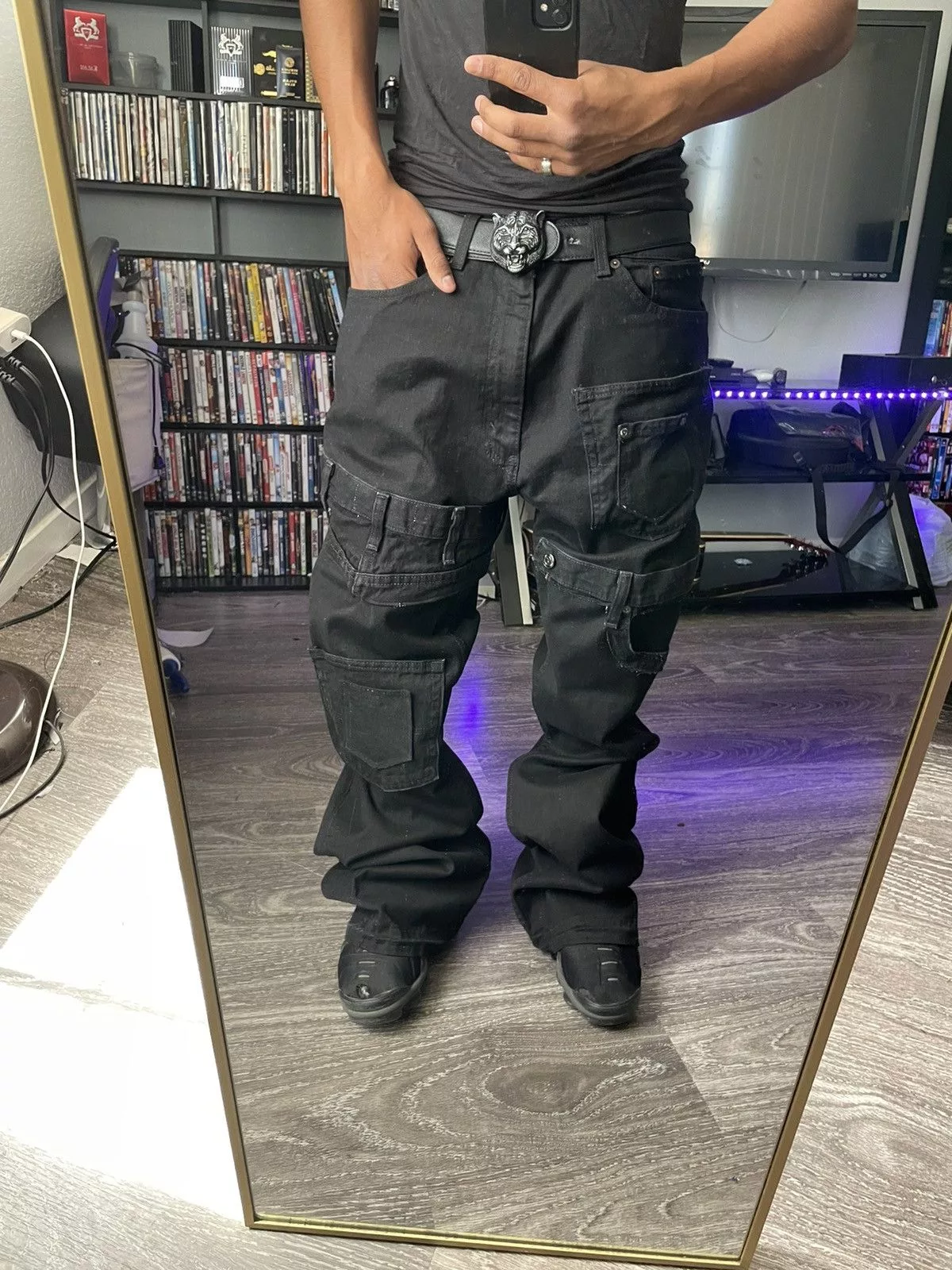 Other Denim Other Black on Black Multi Pocket Denim