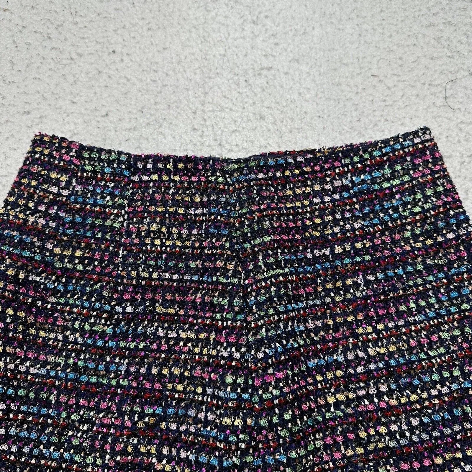 Loft Mini Skirts LOFT 2 Shimmer Textured Shift Skirt Colorful Mini Skirt Multi