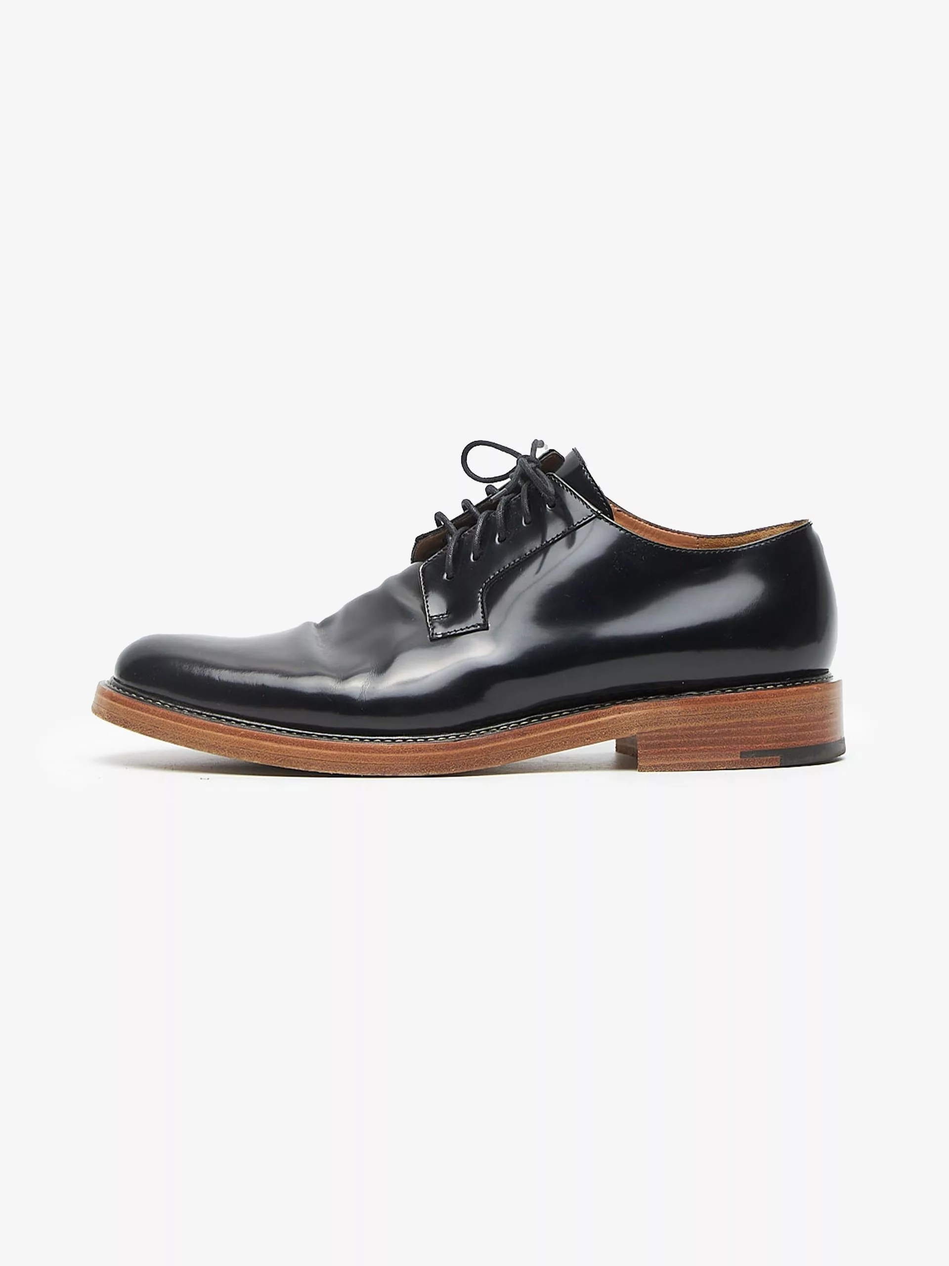 Dries Van Noten Boots Dries Van Noten Black And Brown Sole Derby Boots