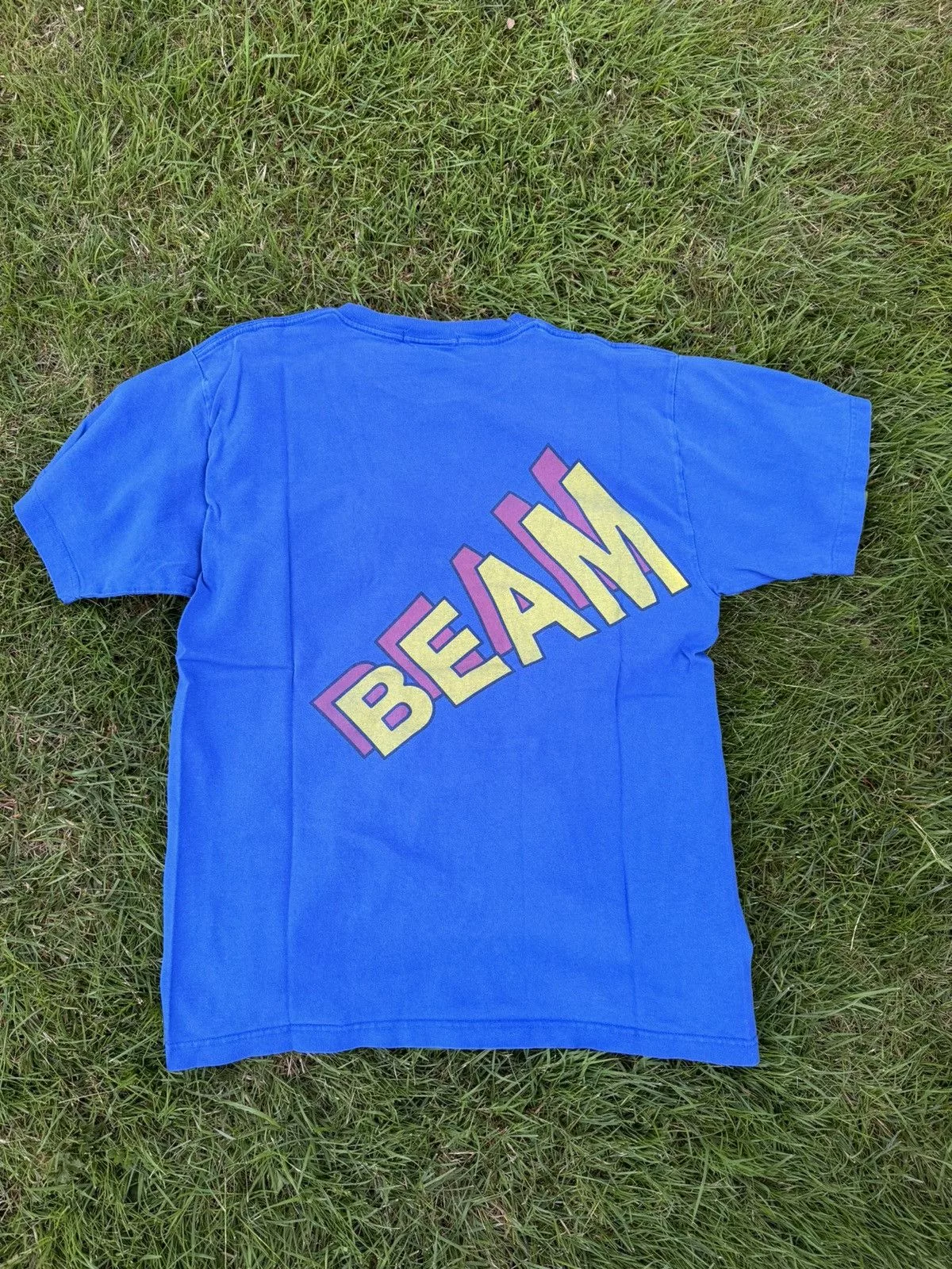 Beams Plus Short Sleeve T Shirts Beams Plus × Japanese Brand Beams Superman Shirt Japanese Blue Streetwear