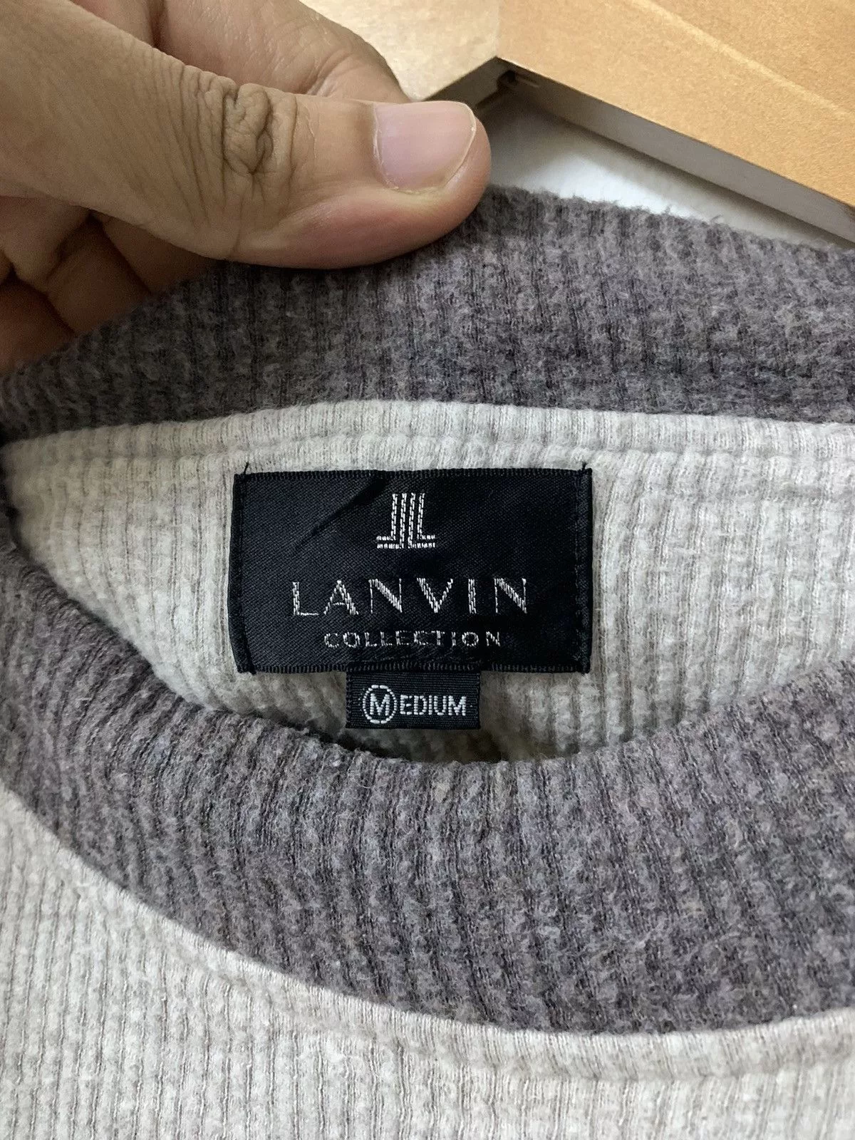 Lanvin Blouses Lanvin × Vintage Vtg lanvin collection Long sleeve Gray