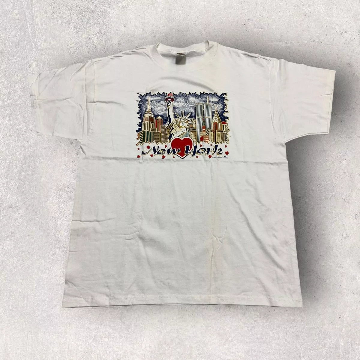 Fruit Of The Loom Short Sleeve T Shirts Fruit Of The Loom × Vintage Vintage New York City tee White