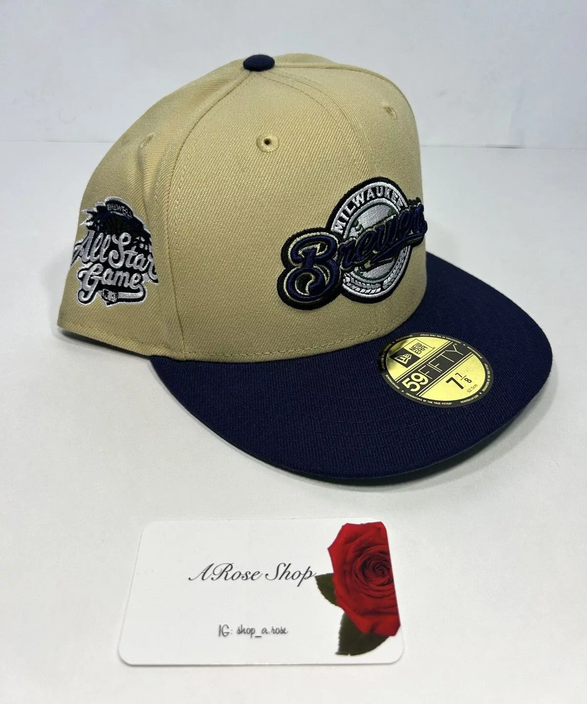 Cooperstown Collection Hats Cooperstown Collection × MLB × New Era New Era Milwaukee Brewers All Star Game Patch Size: 7 7/8 Brown