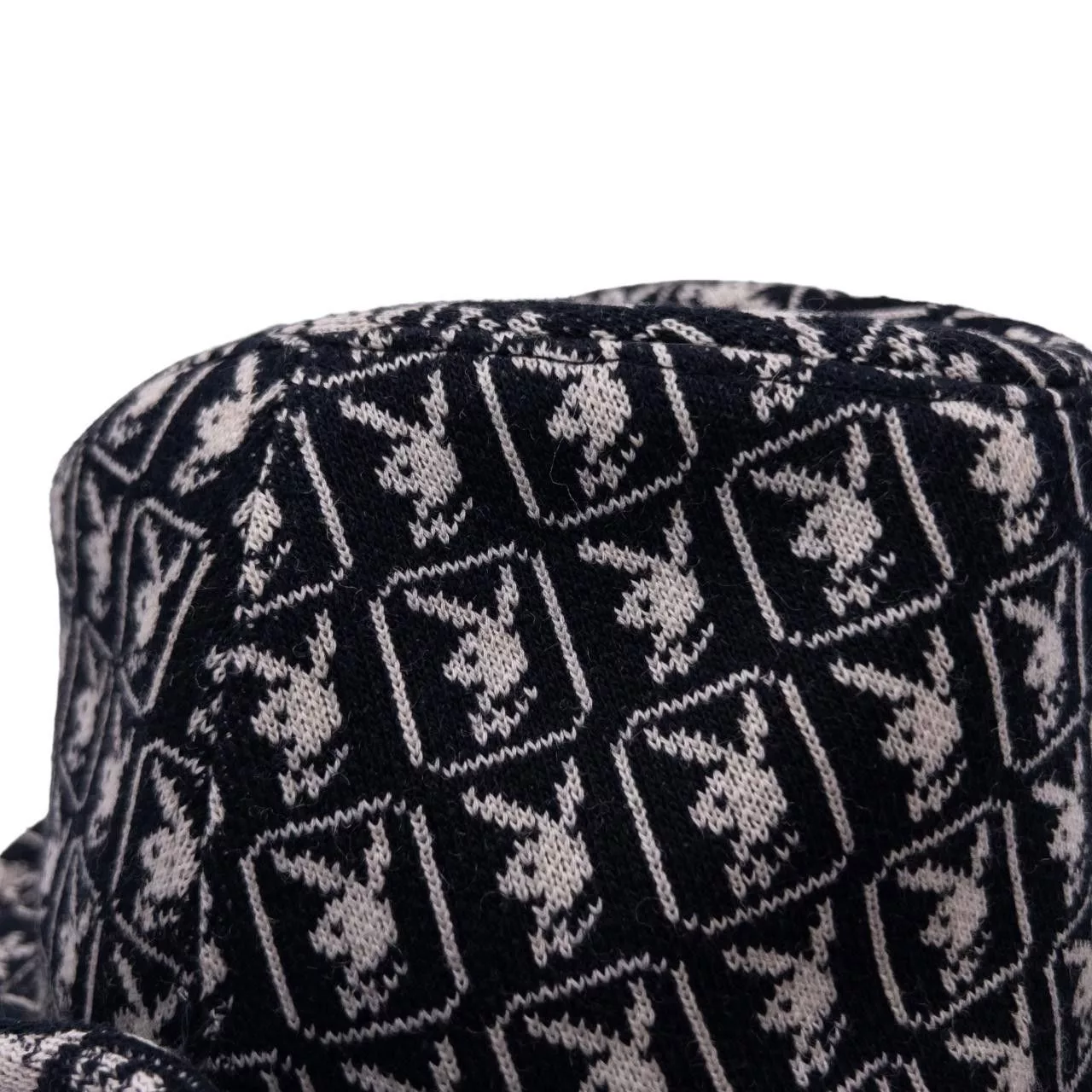 Playboy Hats Vintage Playboy Monogram Hat Black