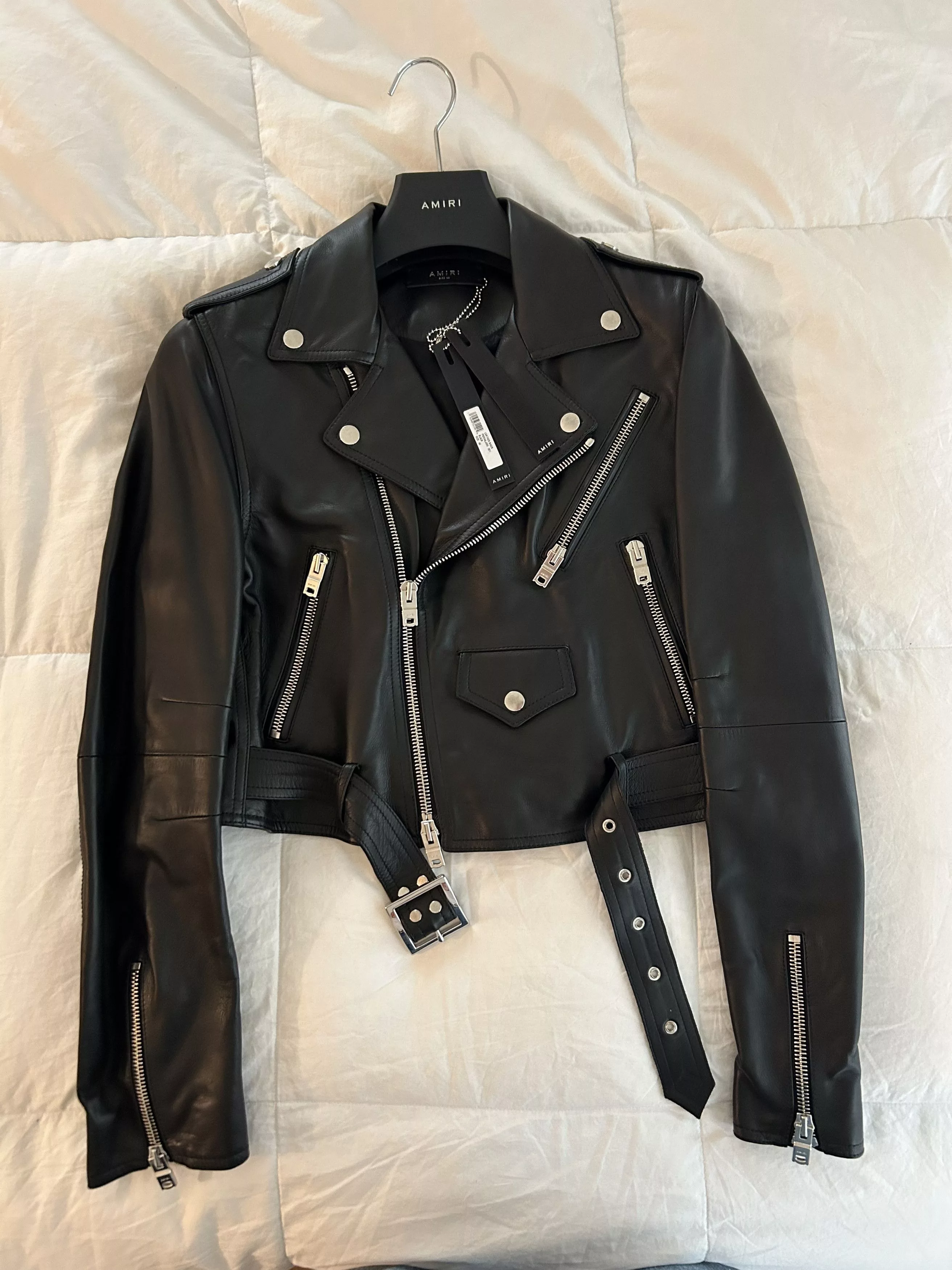 Amiri Leather Jackets Amiri Leather Biker Black
