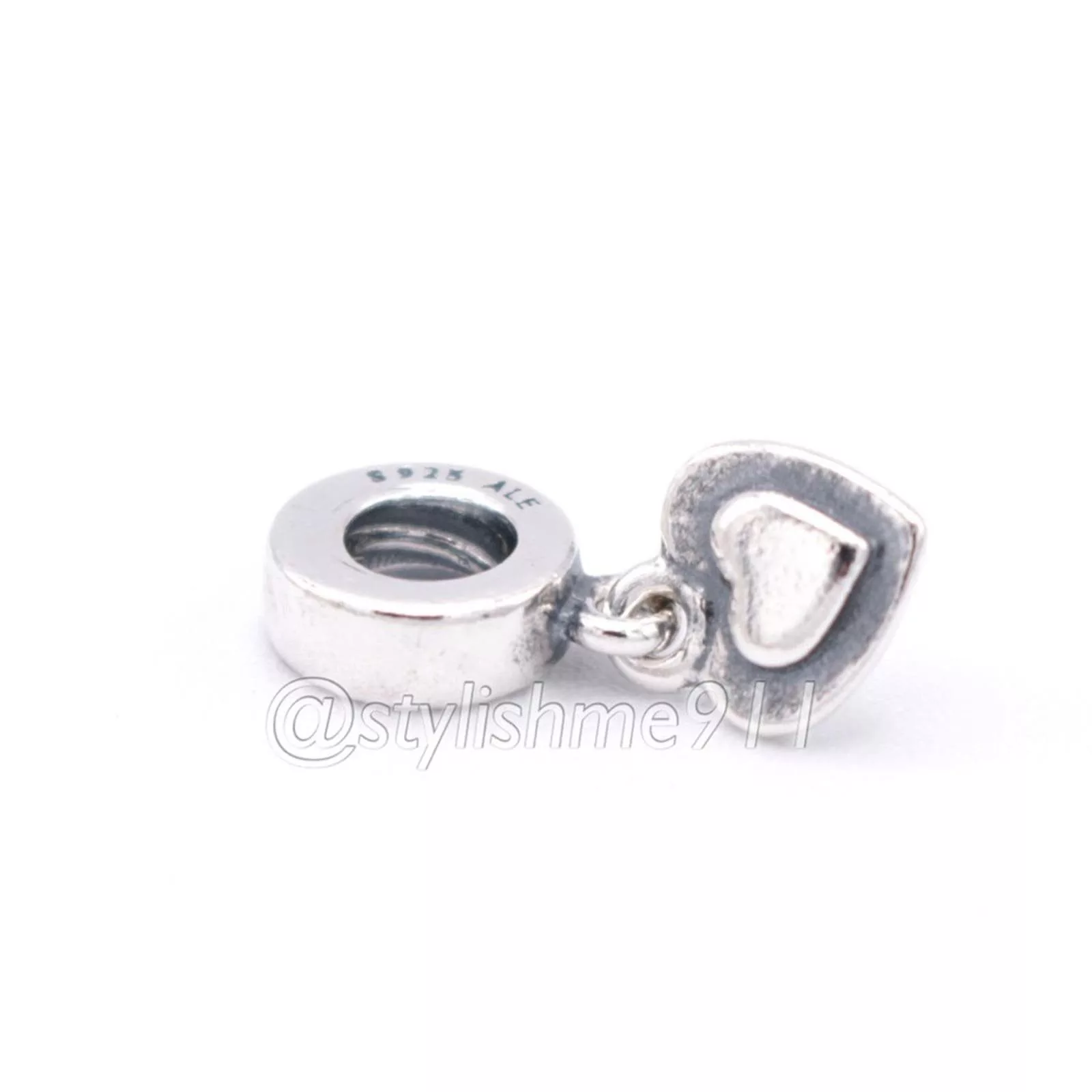 pandora Bracelets Authentic PANDORA Silver Heart Dangle - 790373