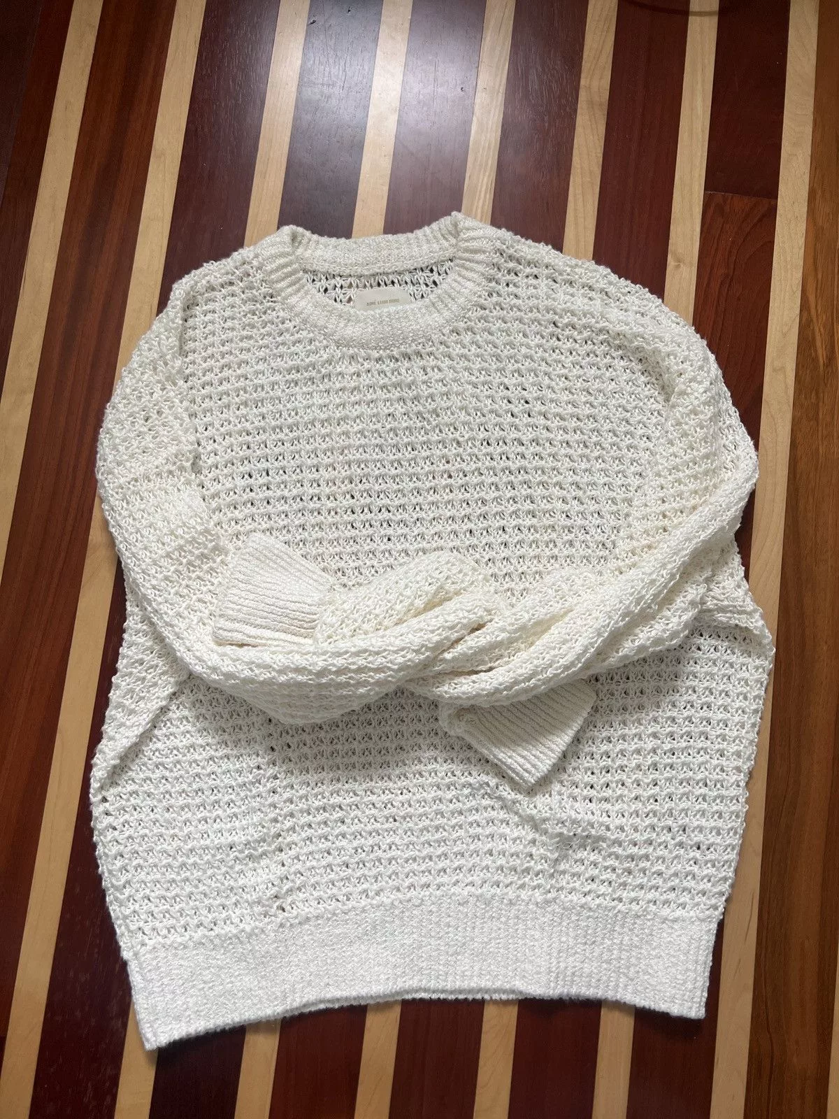 Aime Leon Dore Sweaters Knitwear Aime Leon Dore Loose Knit Sweater White