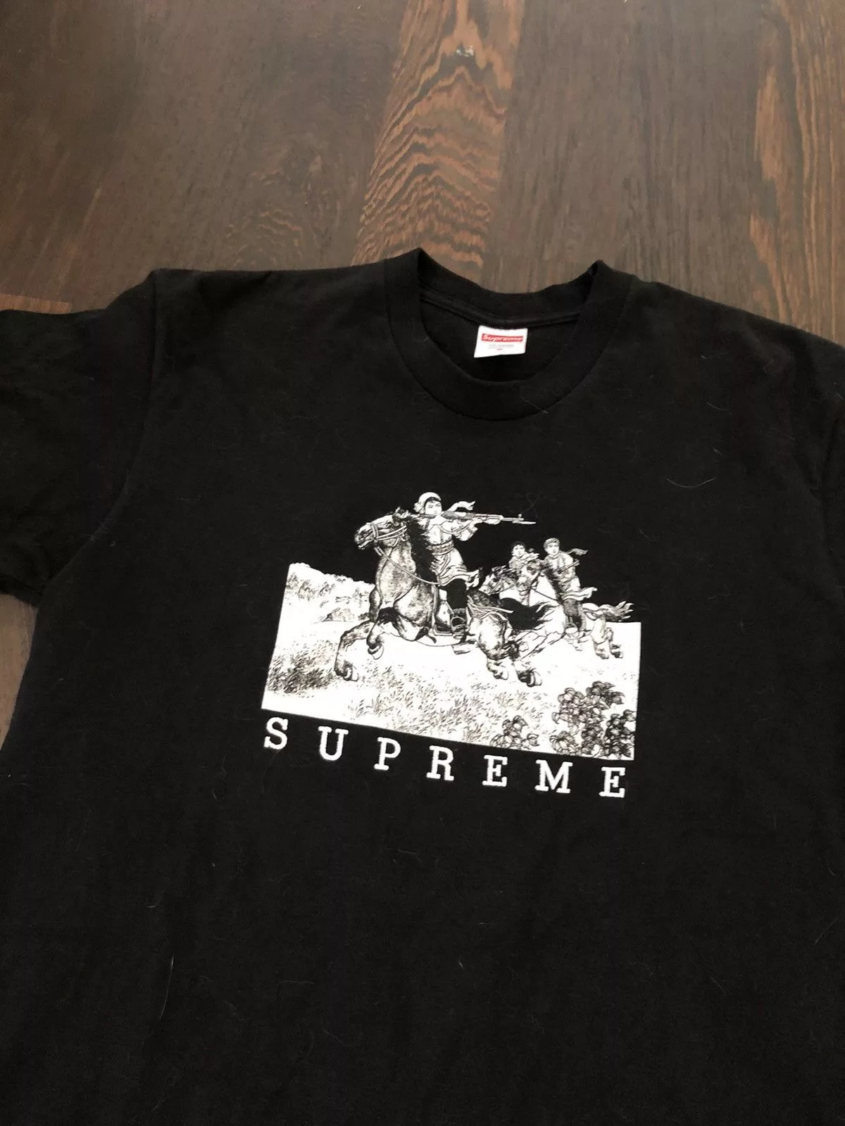 Supreme Short Sleeve T Shirts Supreme Riders Tee Black