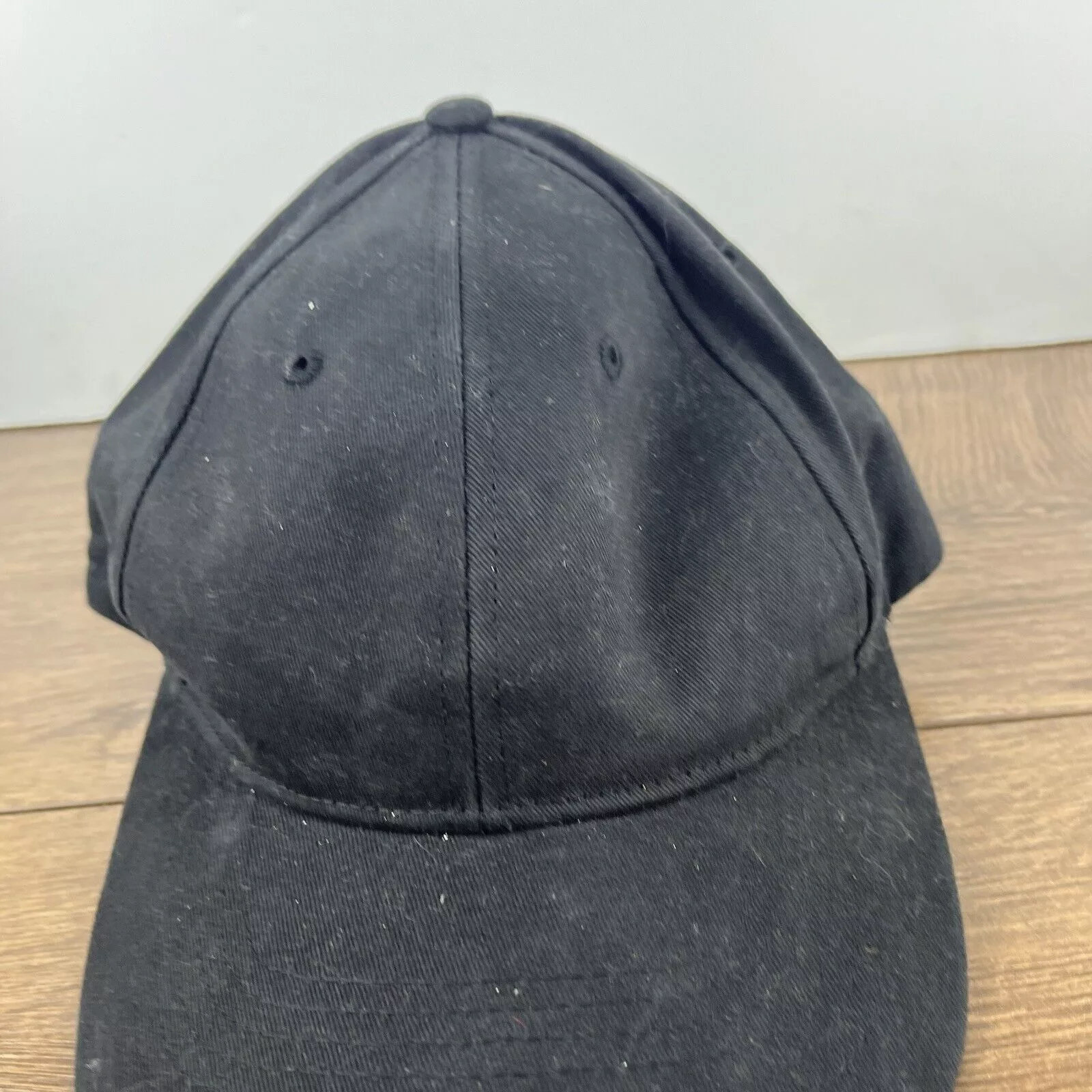 Other Hats Other Plain Black Hat Adjustable Adult Size Hat Plain Black Cap